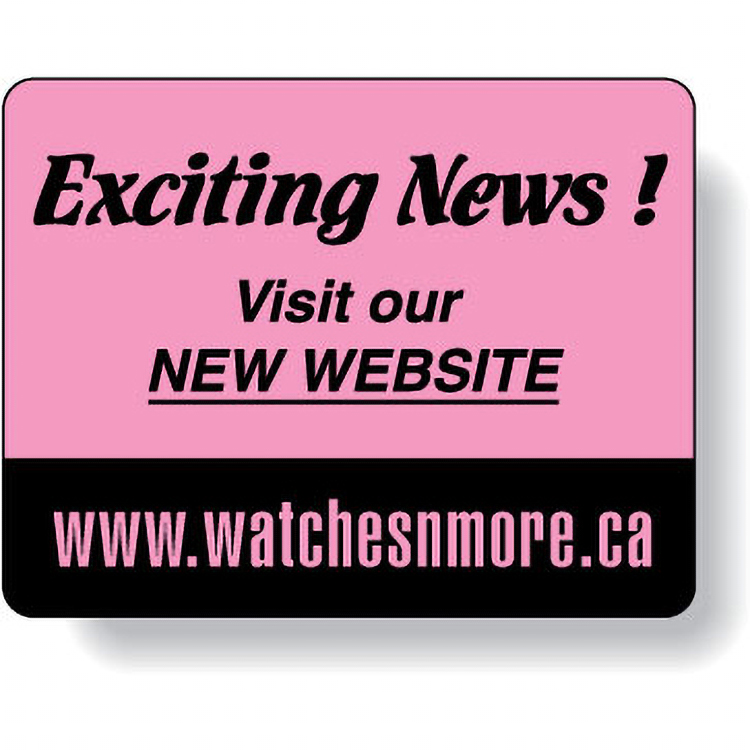 Fluorescent Pink Paper Roll Labels Stock Rectangle (1.75"x2.25")