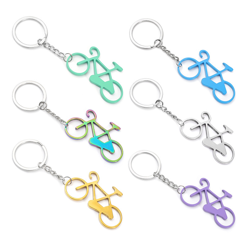 Bicycle Shaped Bottle Opener W/ Key Chain 3