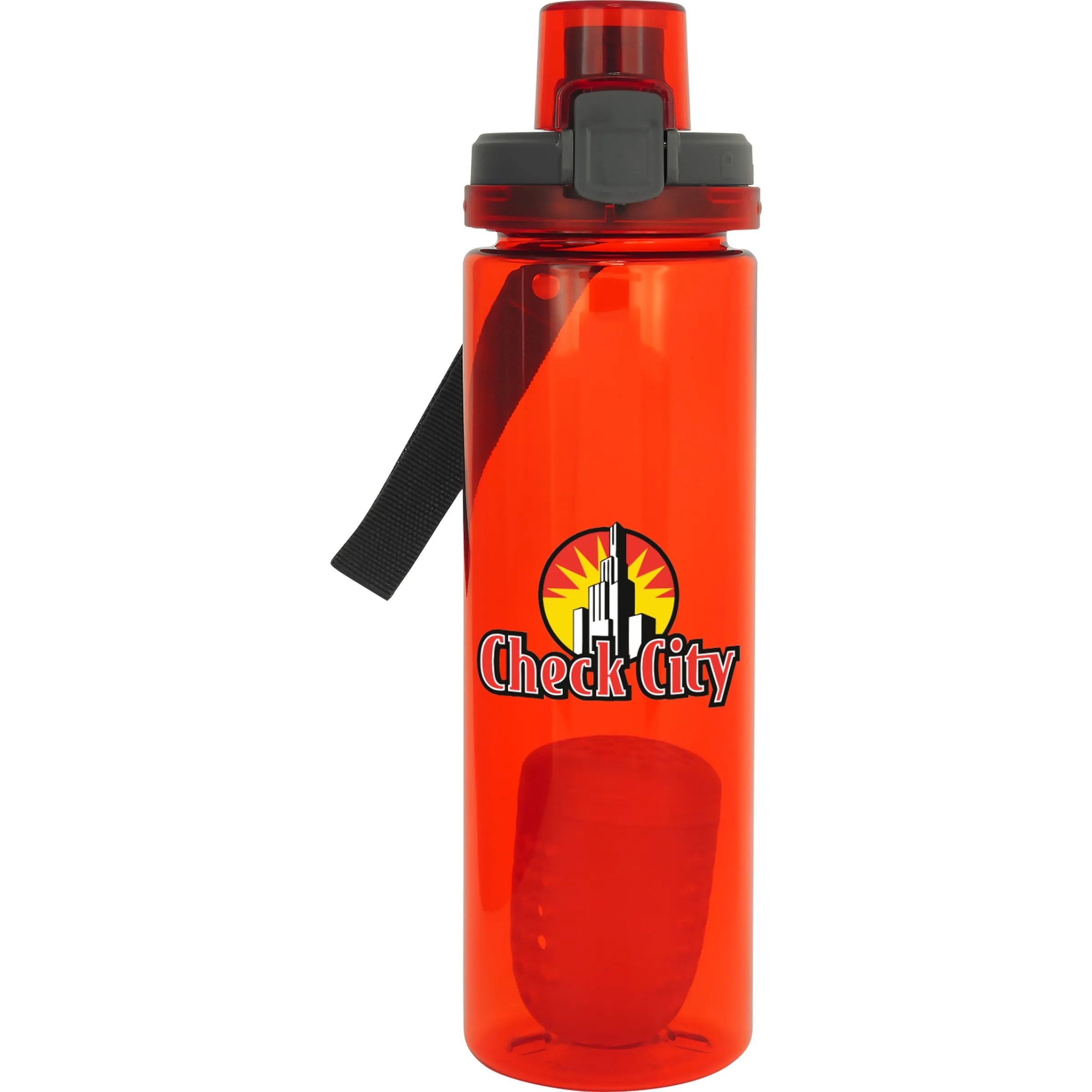 Locking Lid 24 oz. Colorful Bottle With Floating Infuser 3