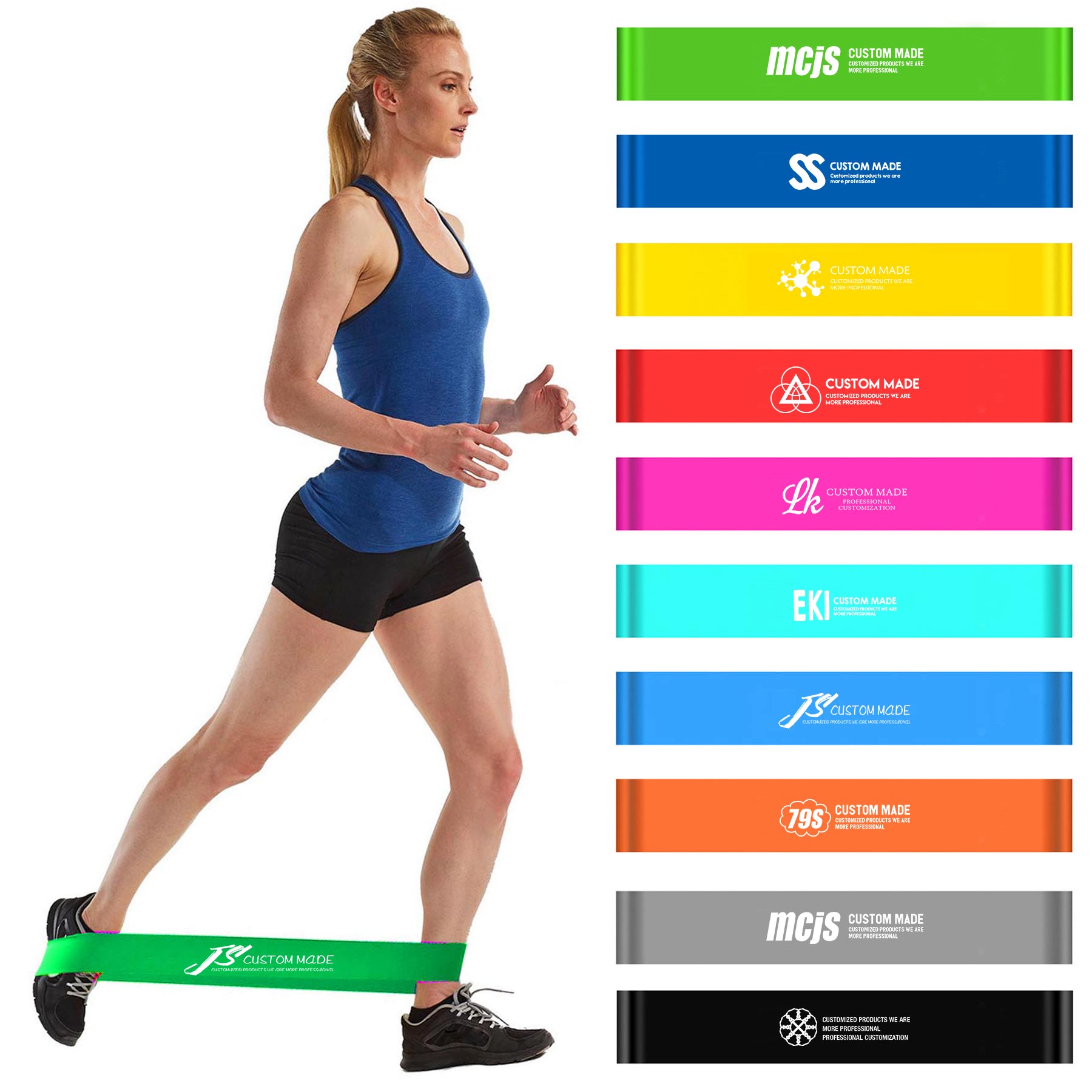 Silicone Resistance Bands Exercise Loops 2