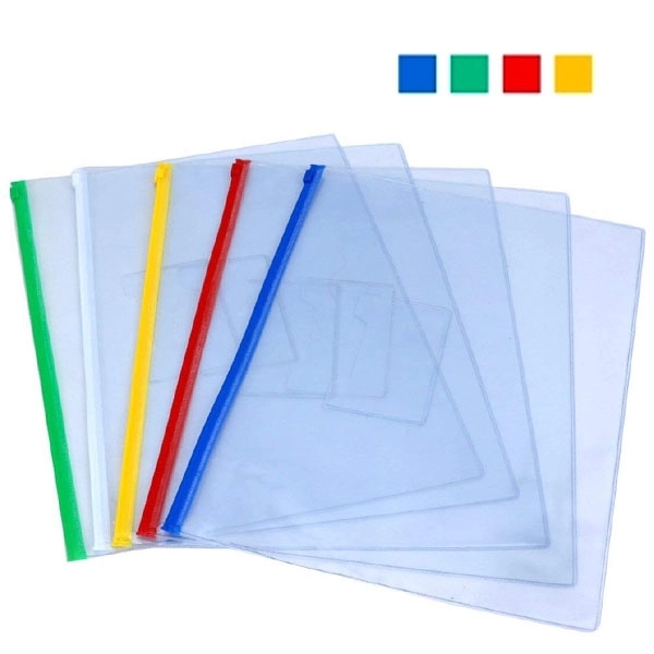 Clear Vinly PVC File Zipper Bag 3