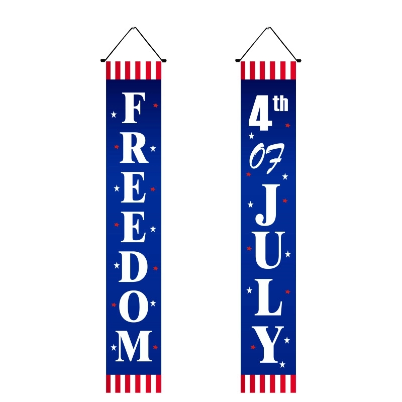 4th of July Porch Signs, Independence Day Door Banners 2