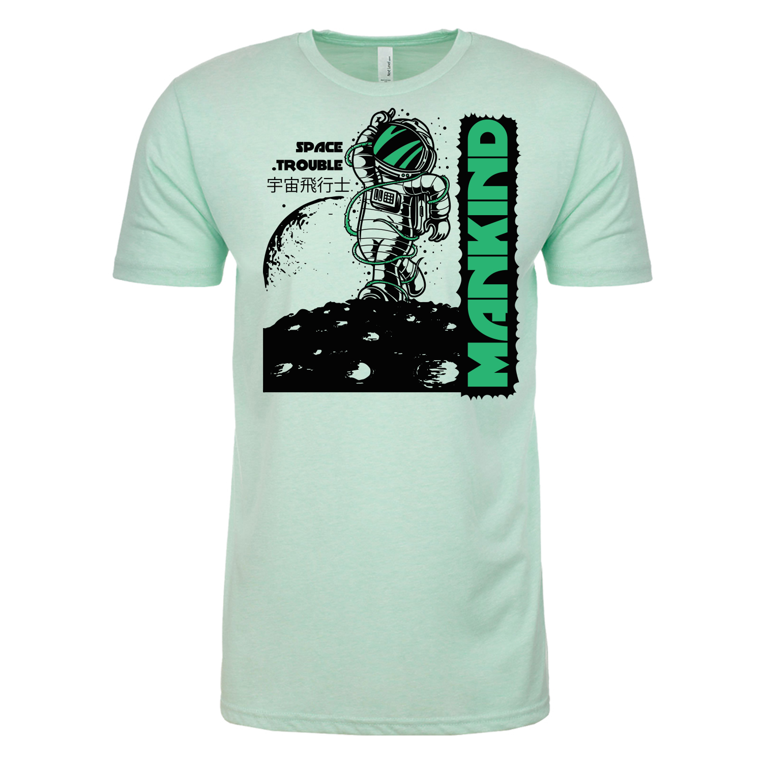Next Level™ 4.3 oz. Poly/Cotton Blend T-Shirt (2 Color Imprint) 14