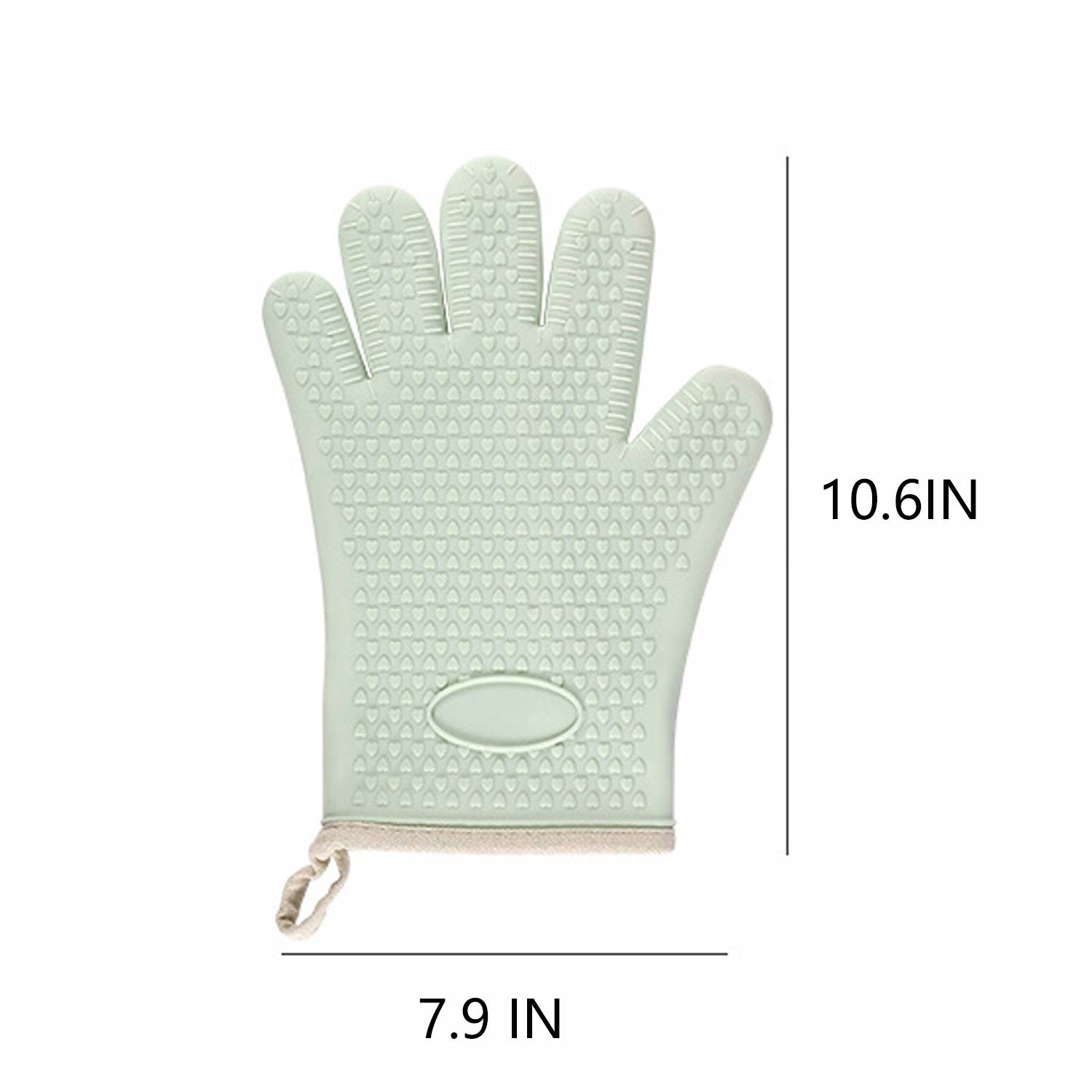 Five Fingers Pot Holder Cotton Silicone Gloves 3