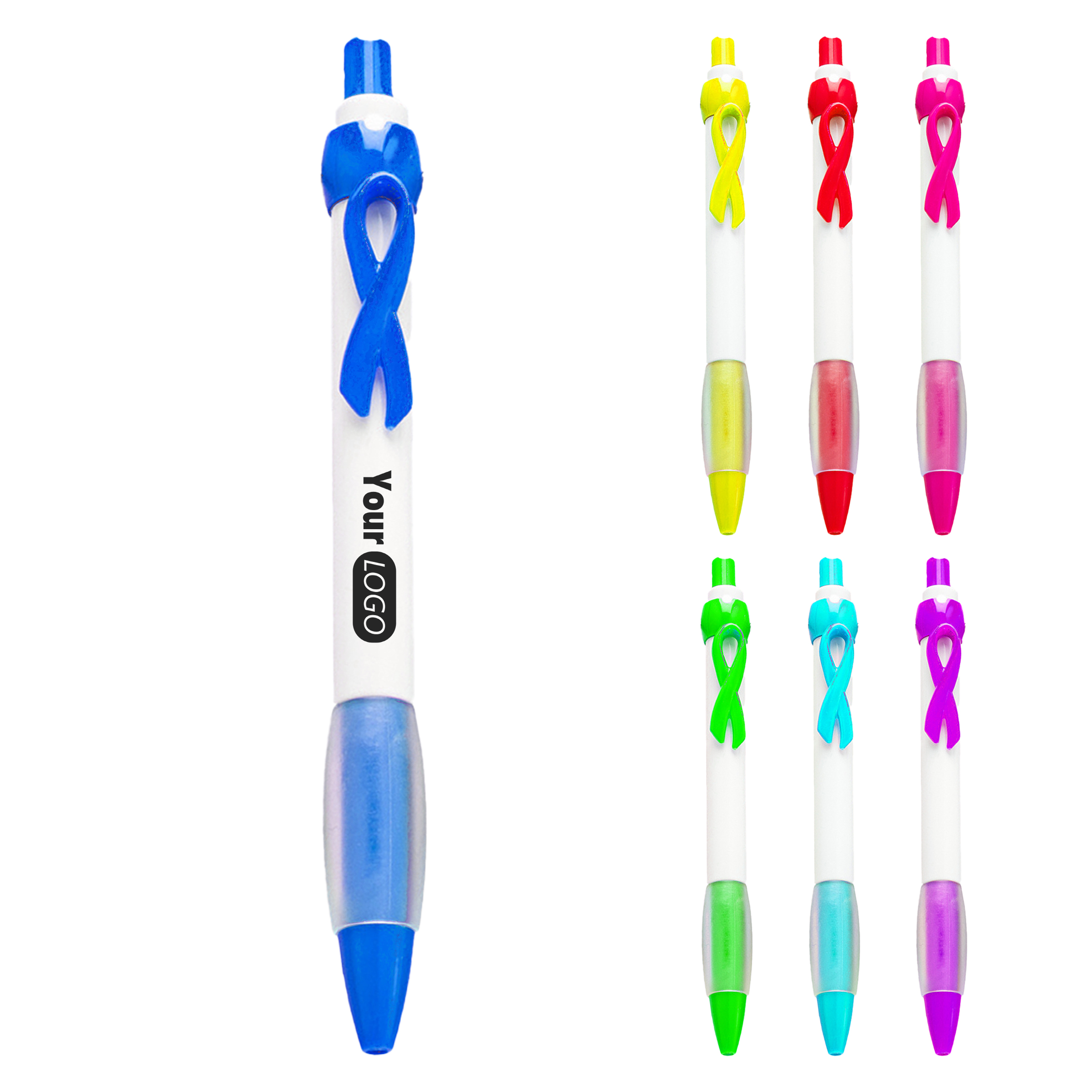 Plastic Ribbon Awareness Pen 3