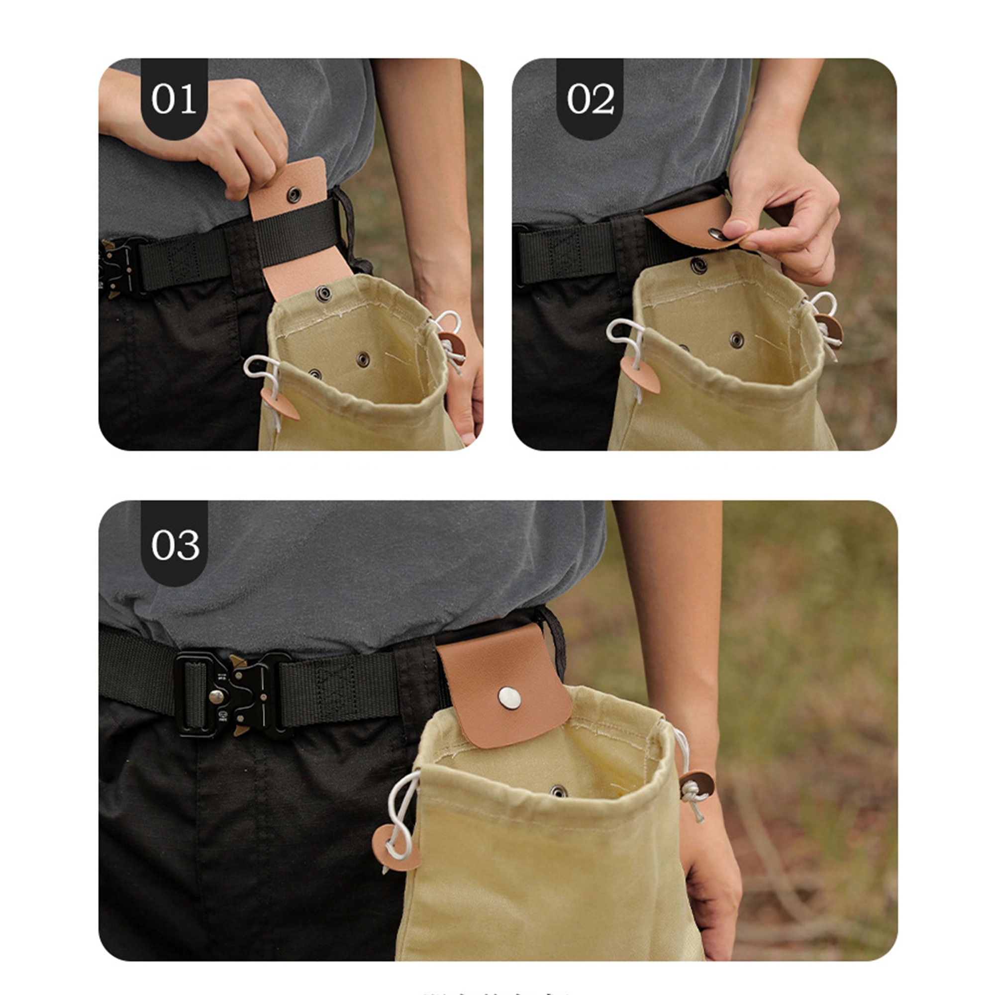 Canvas Foraging Pouch For Hiking 4