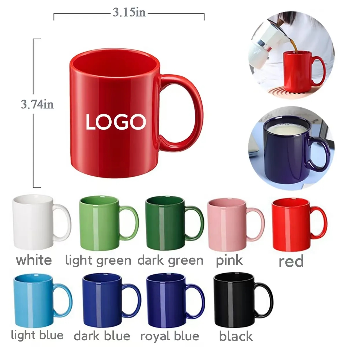 11 Oz. Sunrise Ceramic Coffee Mug 4