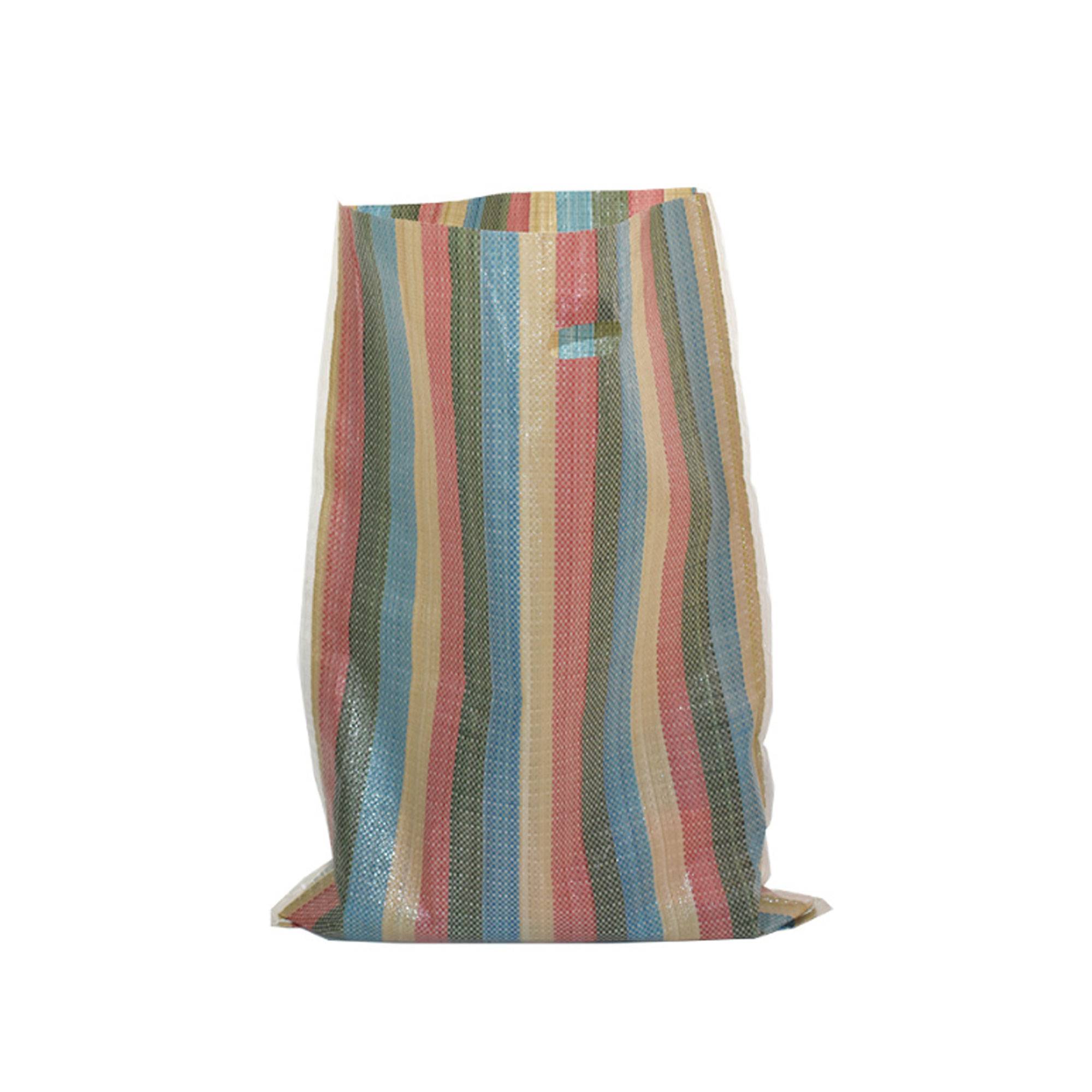 Custom Printed Striped PP Woven Laminated Tote Bag 1