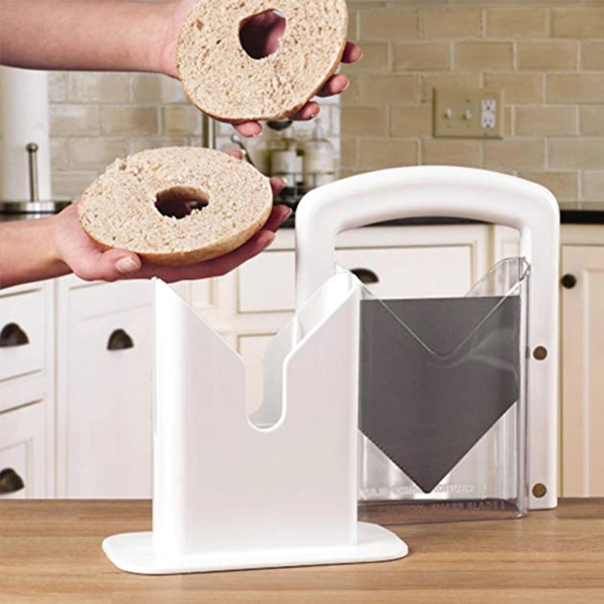 In Stock Custom Bagel Guillotine Universal Slicer 5