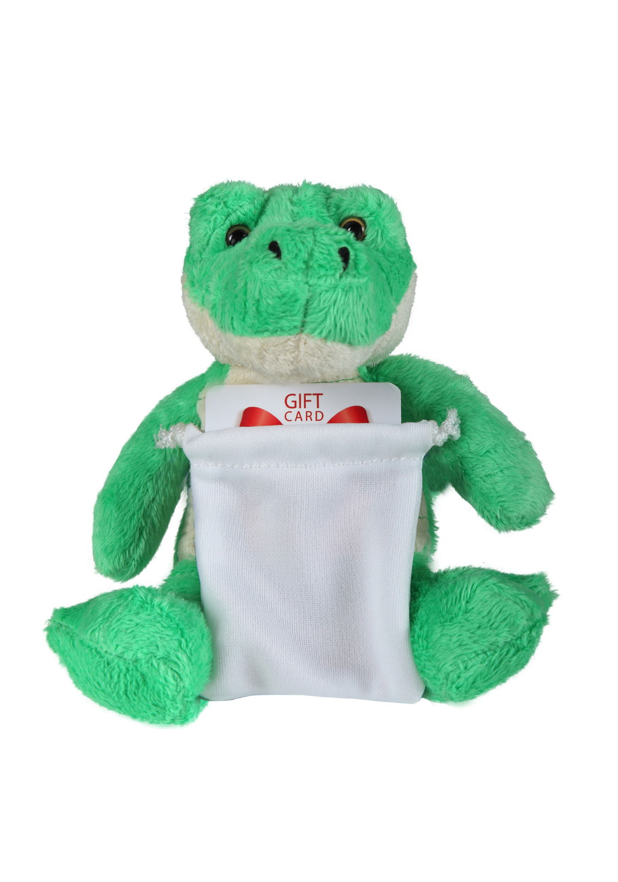 soft plush Alligator with gift card sack 7