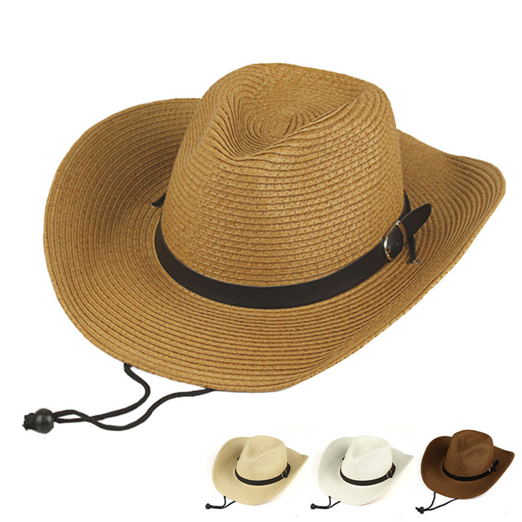 Straw Fiber Cowboy Hat 4