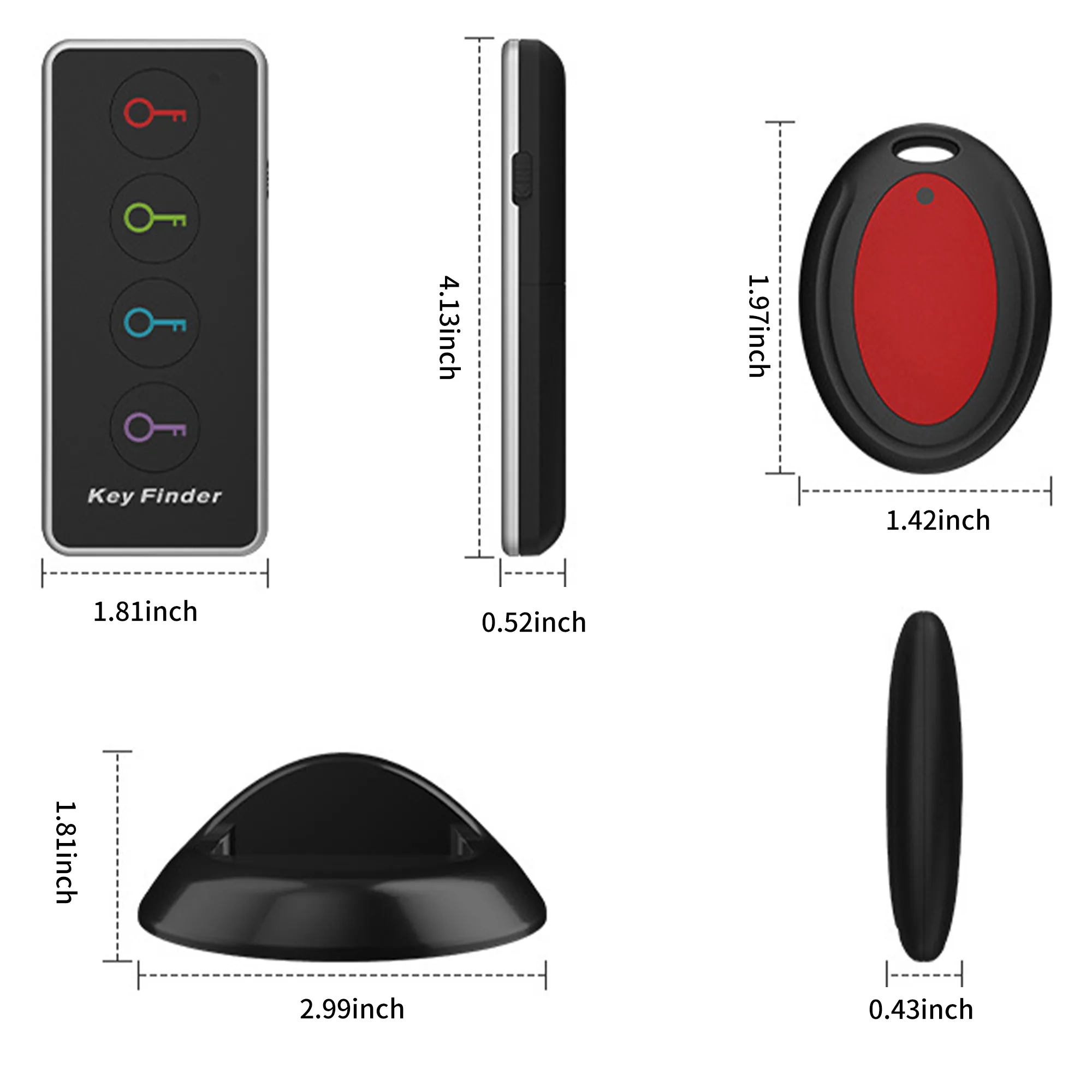 Wireless Item Finder with Four Receivers 5