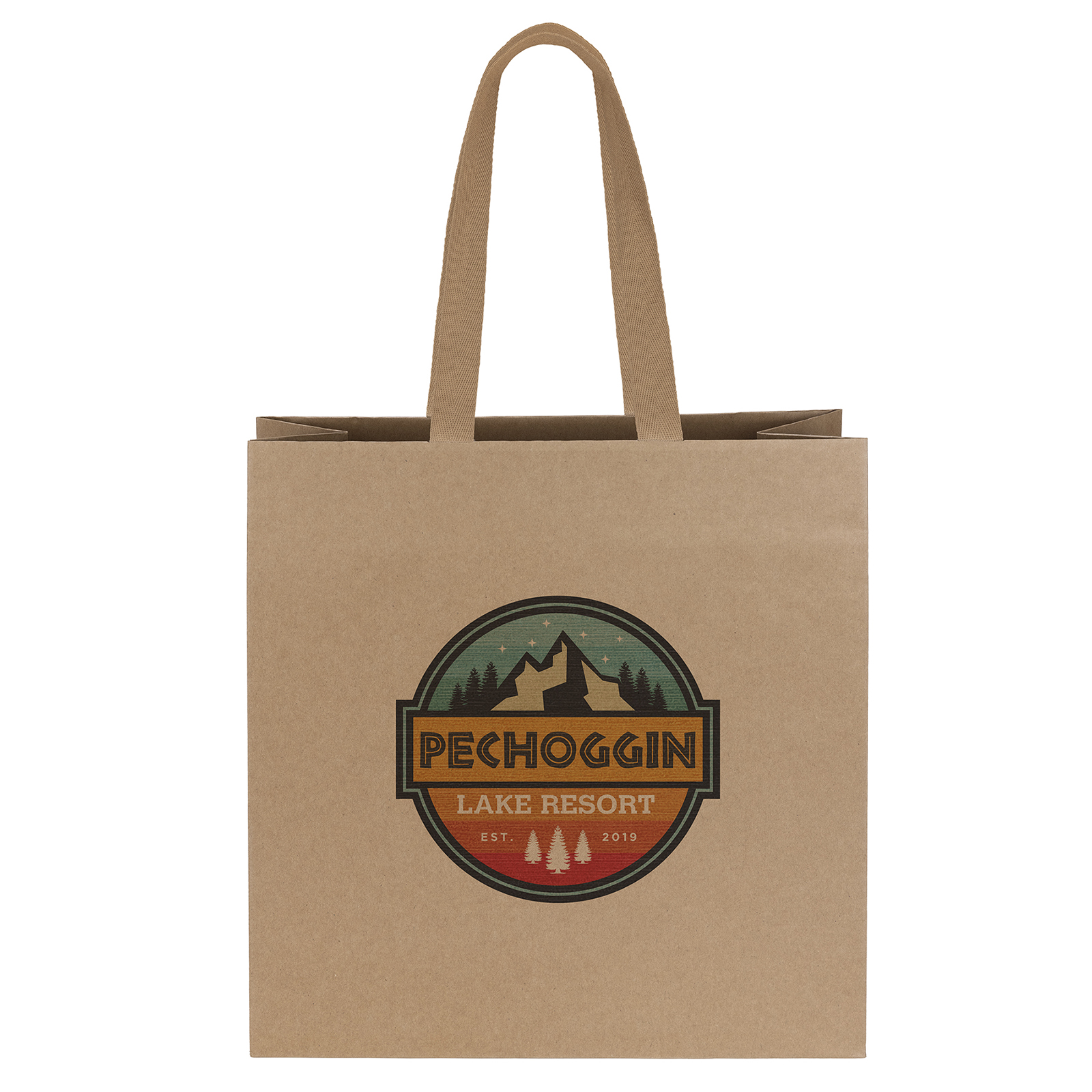 Tuscan™- Eco Kraft-Brown Laminated Eurotote - Dynamic Color