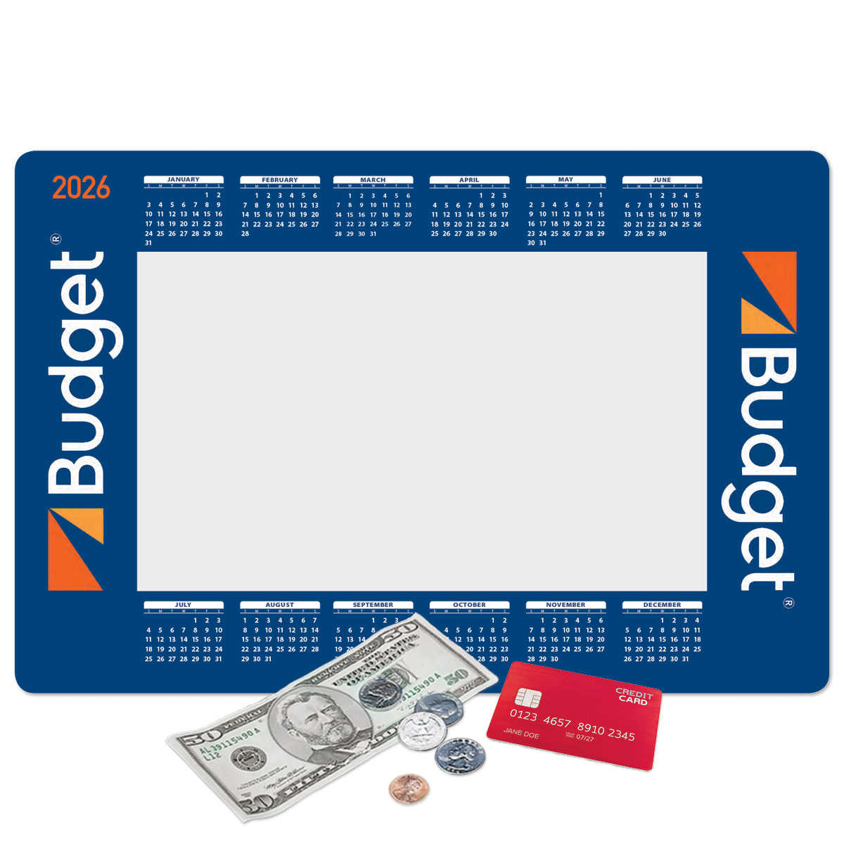 Frame-It Flex Peel&Place Ultra Thin Window Calendar Counter Mat-10"x15"x.015"