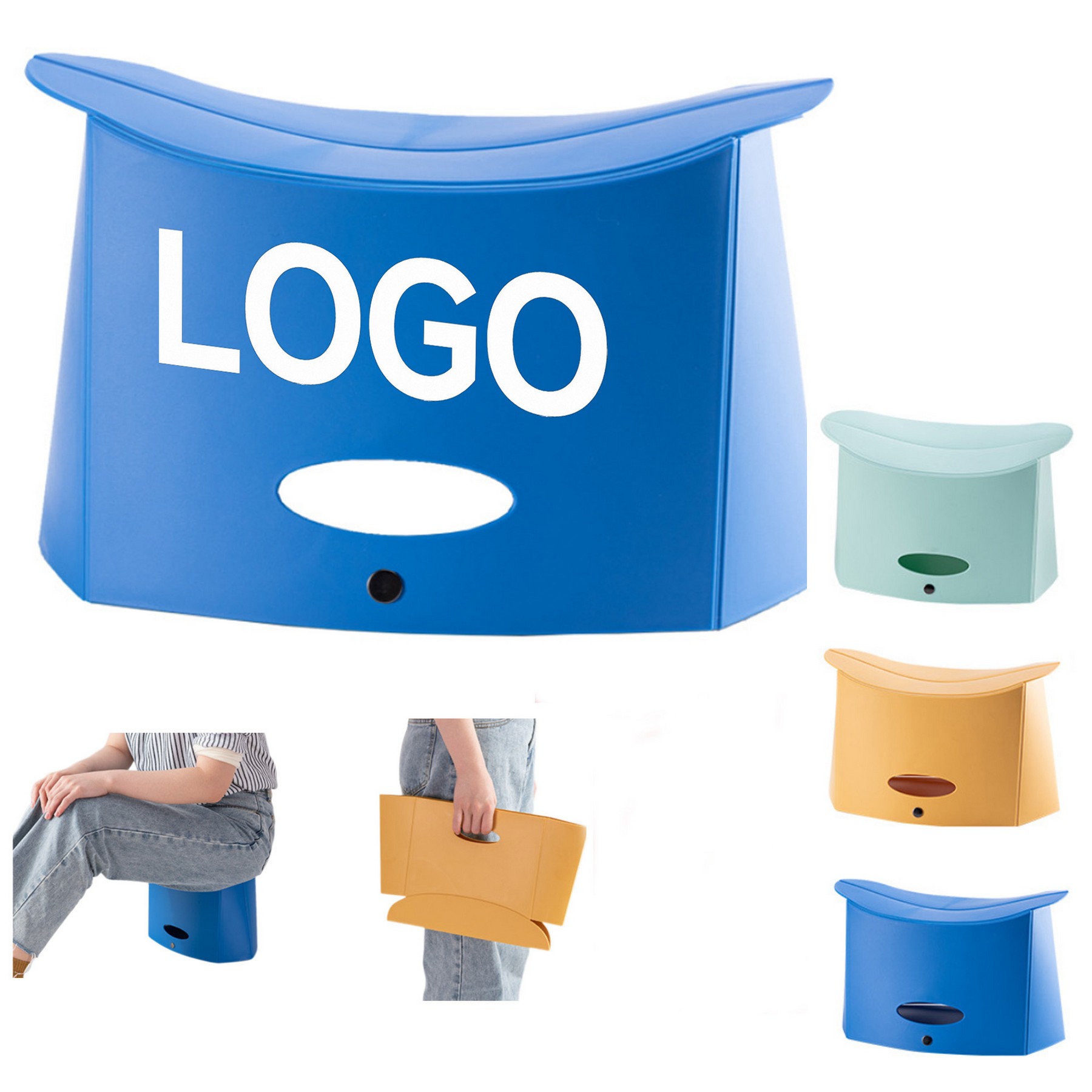 Multifunctional Outdoor Portable Plastic Folding Stool 2