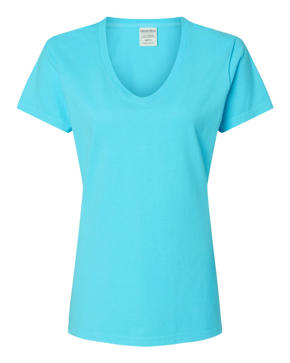 Women's Garment-Dyed V-Neck T-Shirt - GDH125 18