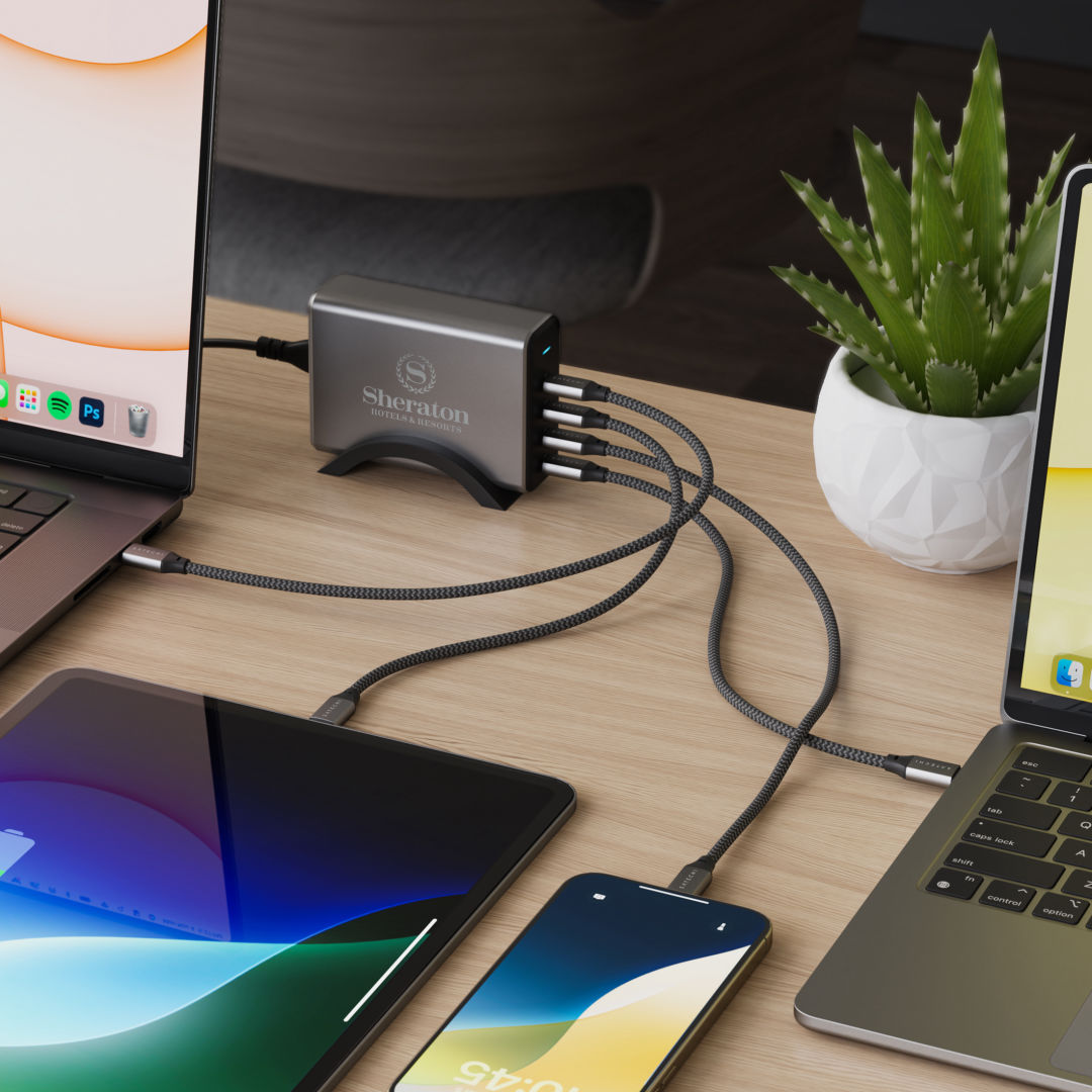 SATECHI® 165W USB-C 4-Port PD GaN Charger 1