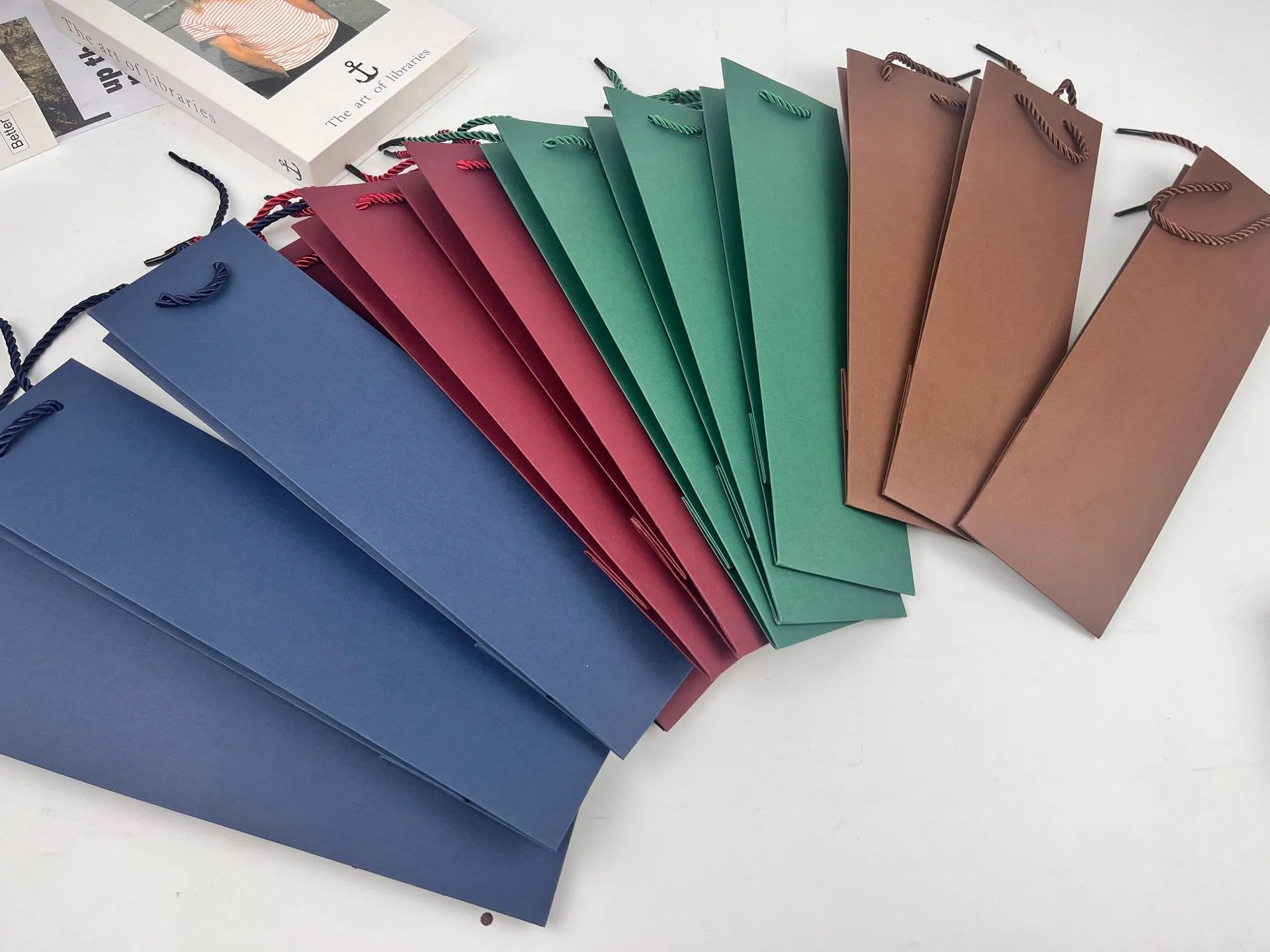 Colorful Wine Gift Paper Bags With Handles 7