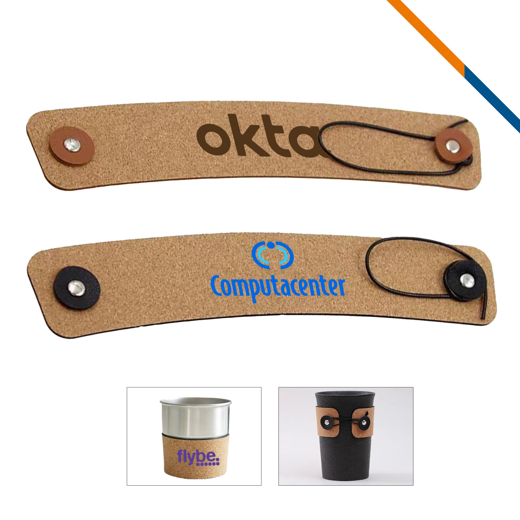 Foruy Foldable Cork Cup Sleeve 3