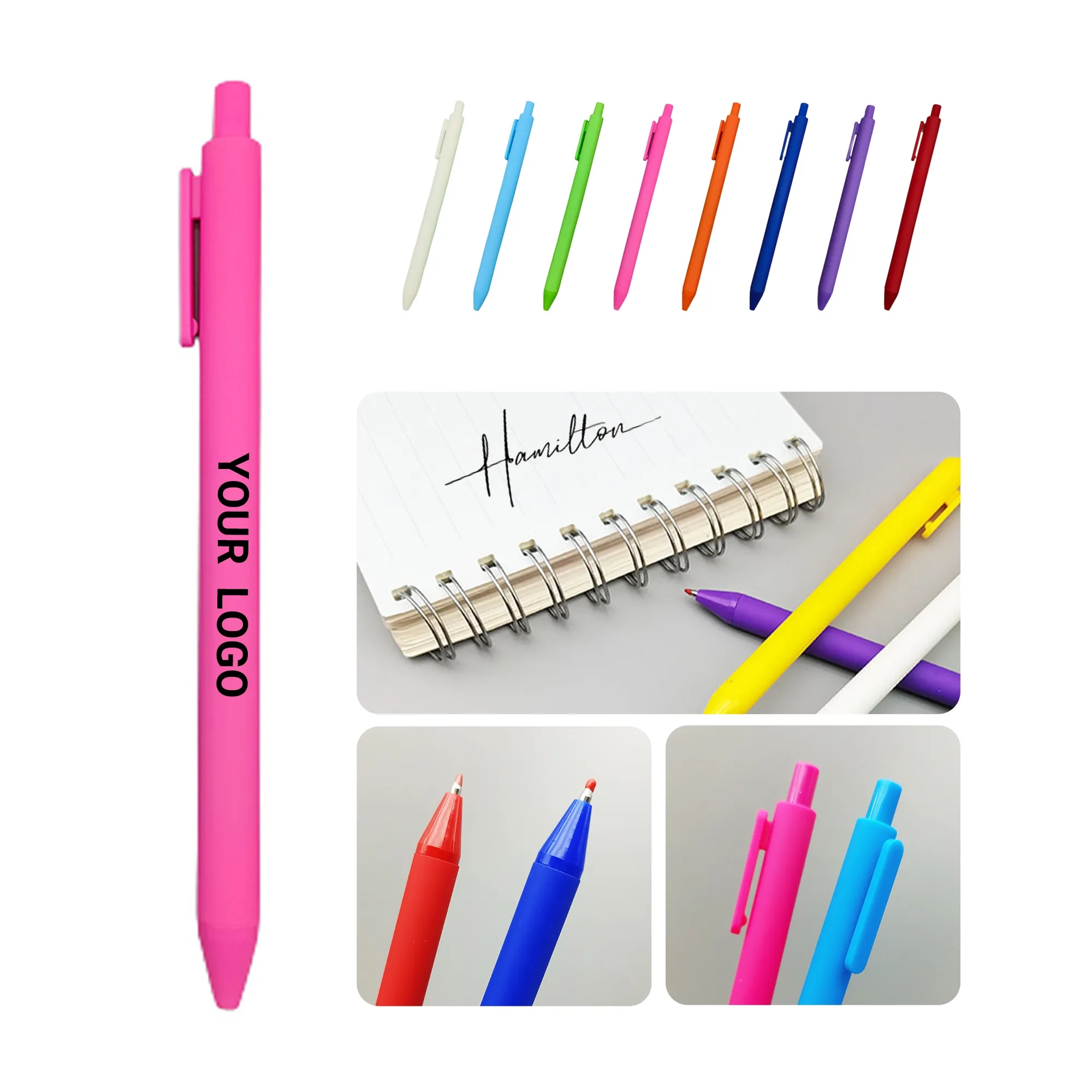 Macaron Click Neutral Pen with Replaceable Ink 2