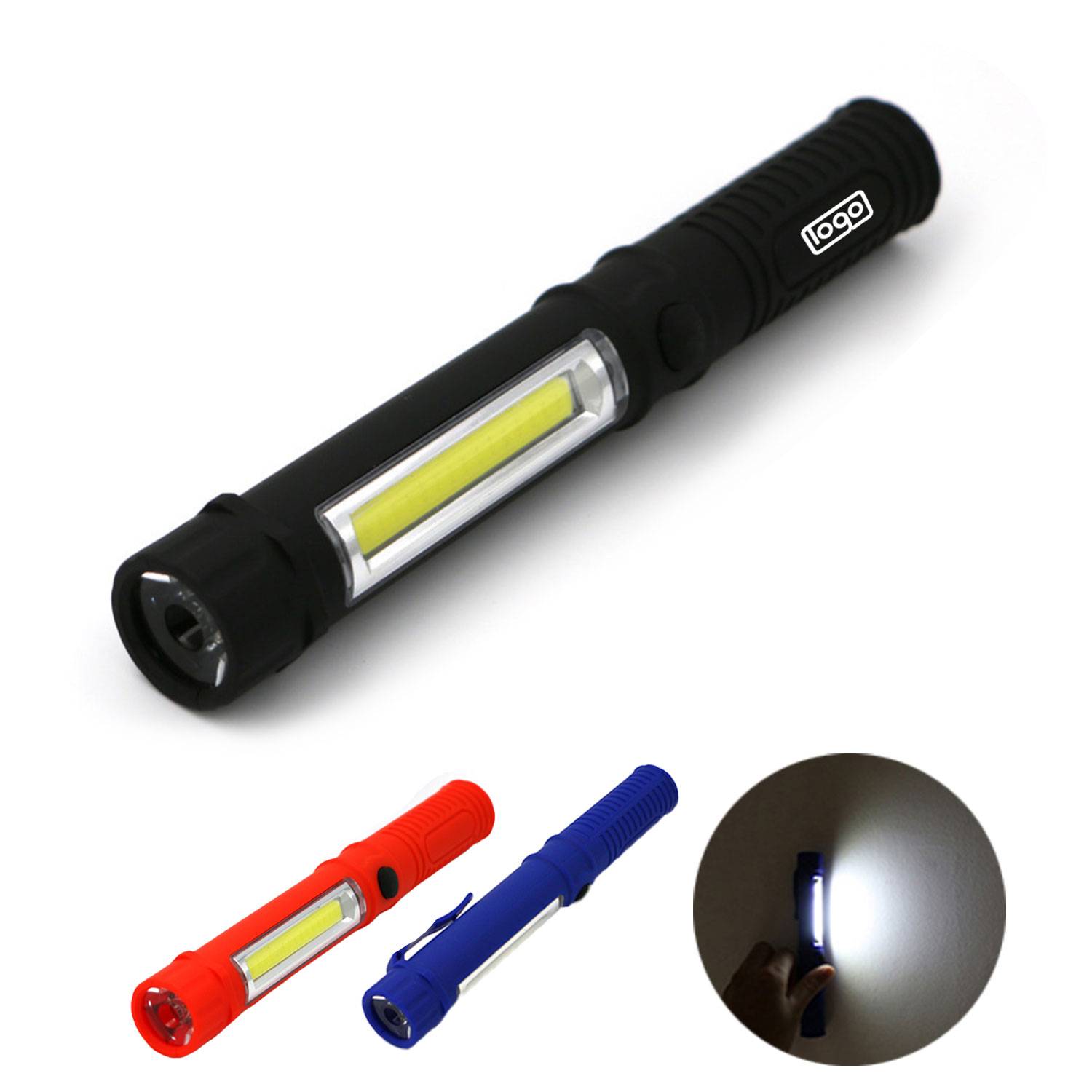 Magnetic COB Work Light Pen-Style LED Flashlight 2