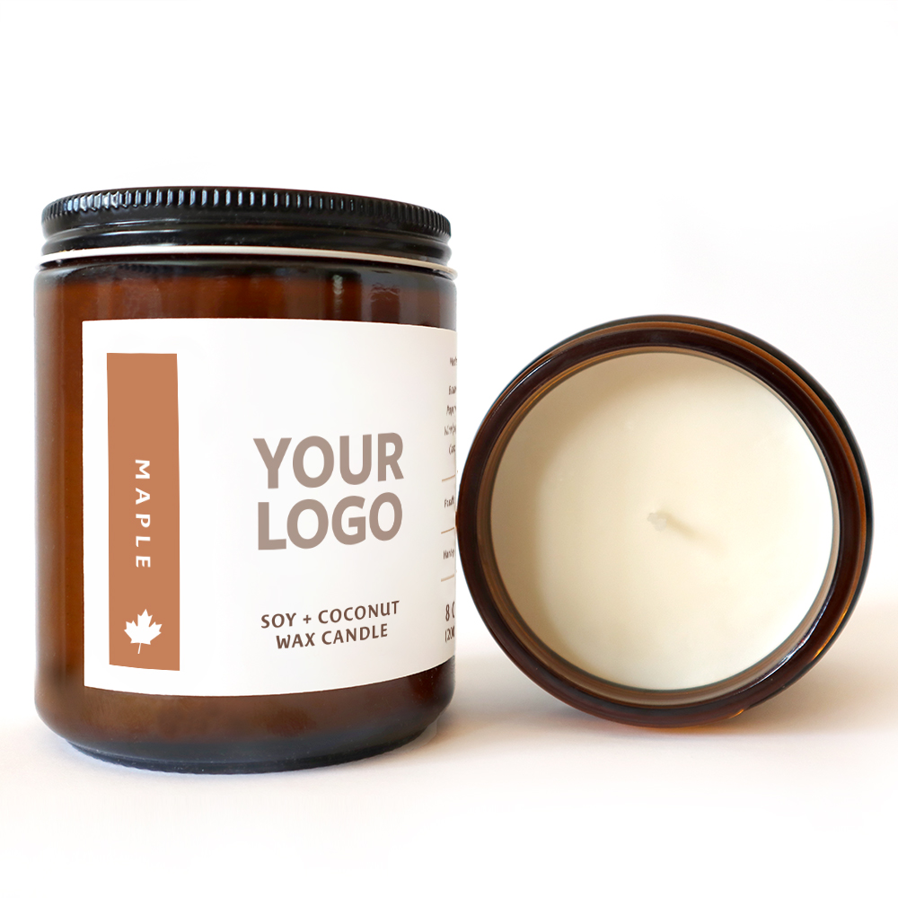 8 oz Hand-Poured Maple Candles 4