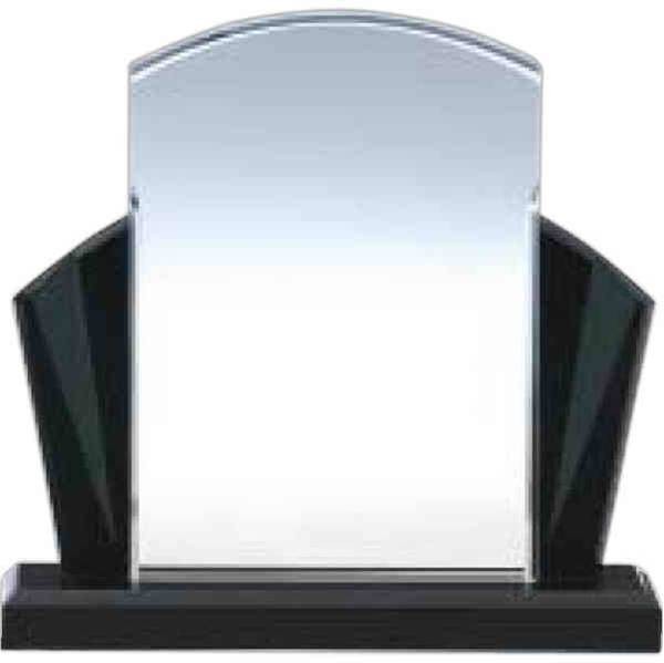 5" x 7" Black Beauty Elite Acrylic Award with Slide-in Stand 2