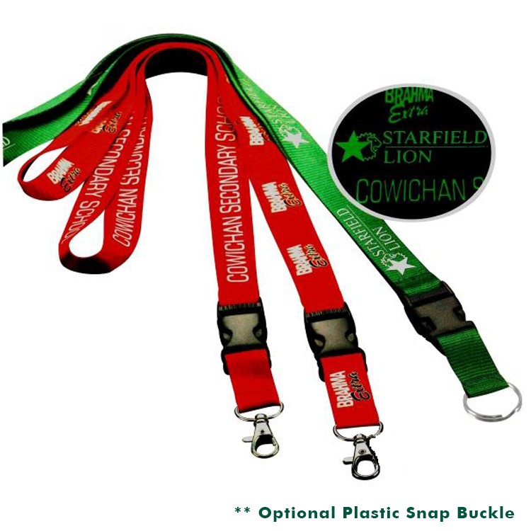 1/2" Polyester Lanyard with Glow in the Dark Printing 8