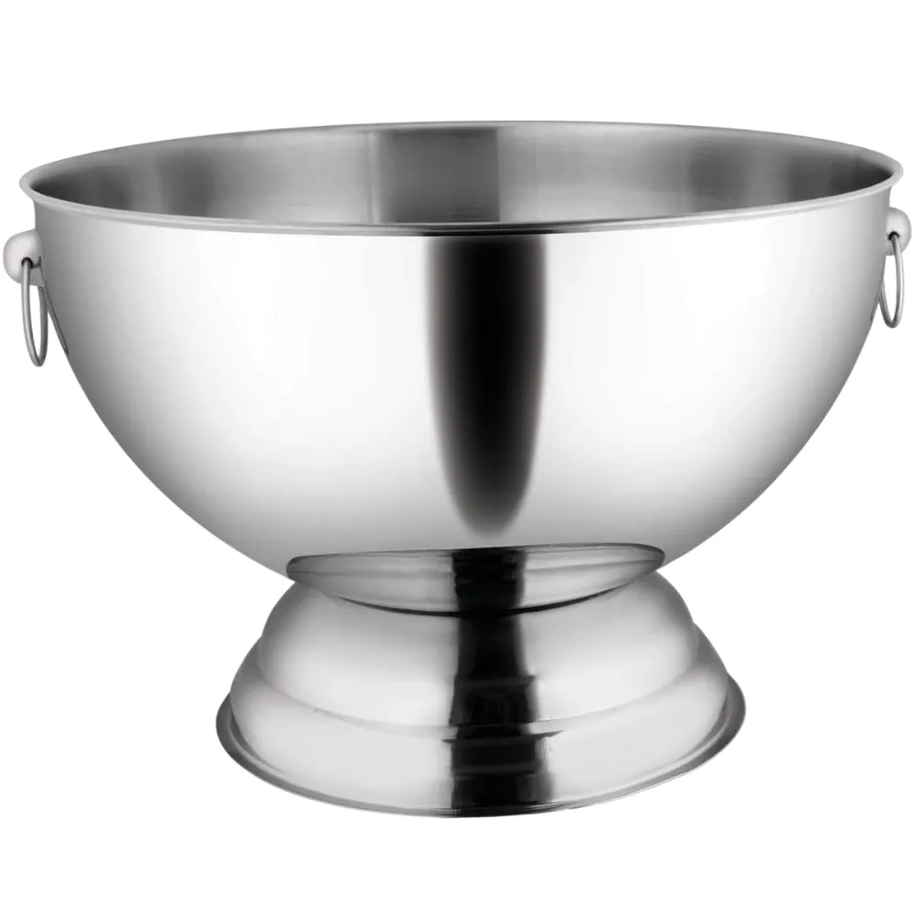 3.5Gal Stainless Steel Punch Bowl with Handles 2