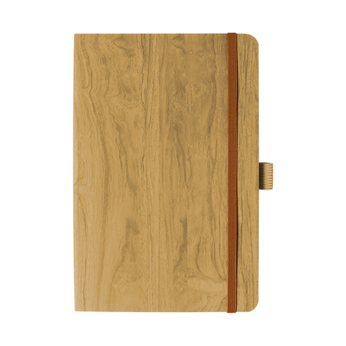 Soft-Touch Wood Grain Journal