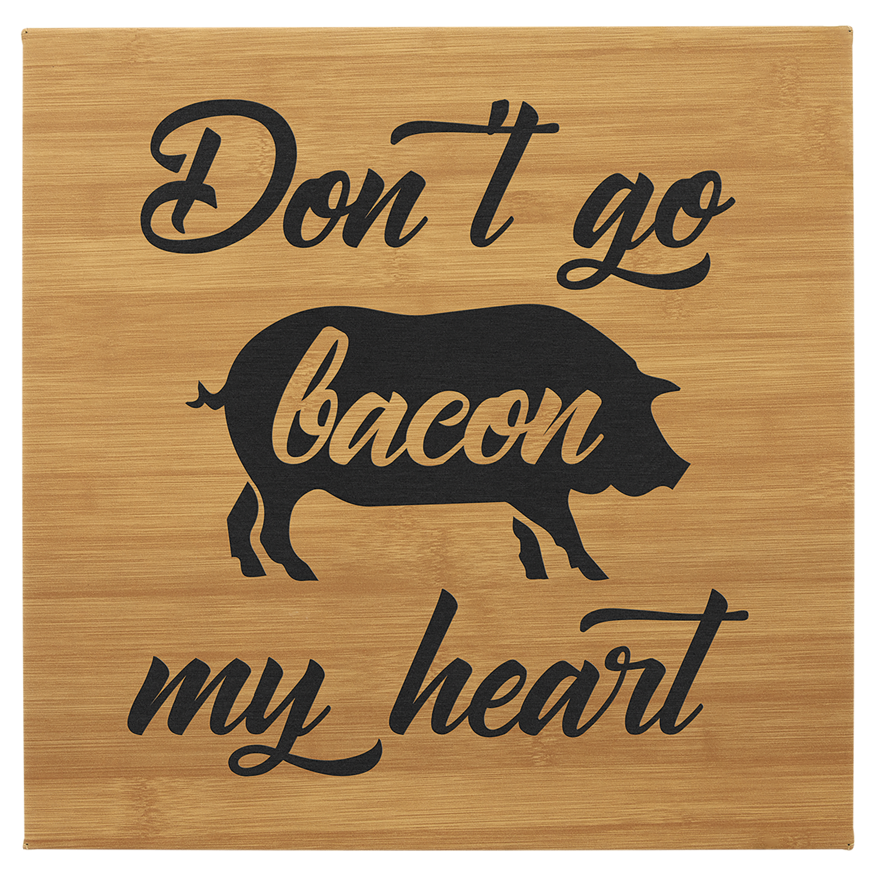 14" x 14" Bamboo Leatherette Wall Decor with Sawtooth Hanger 2