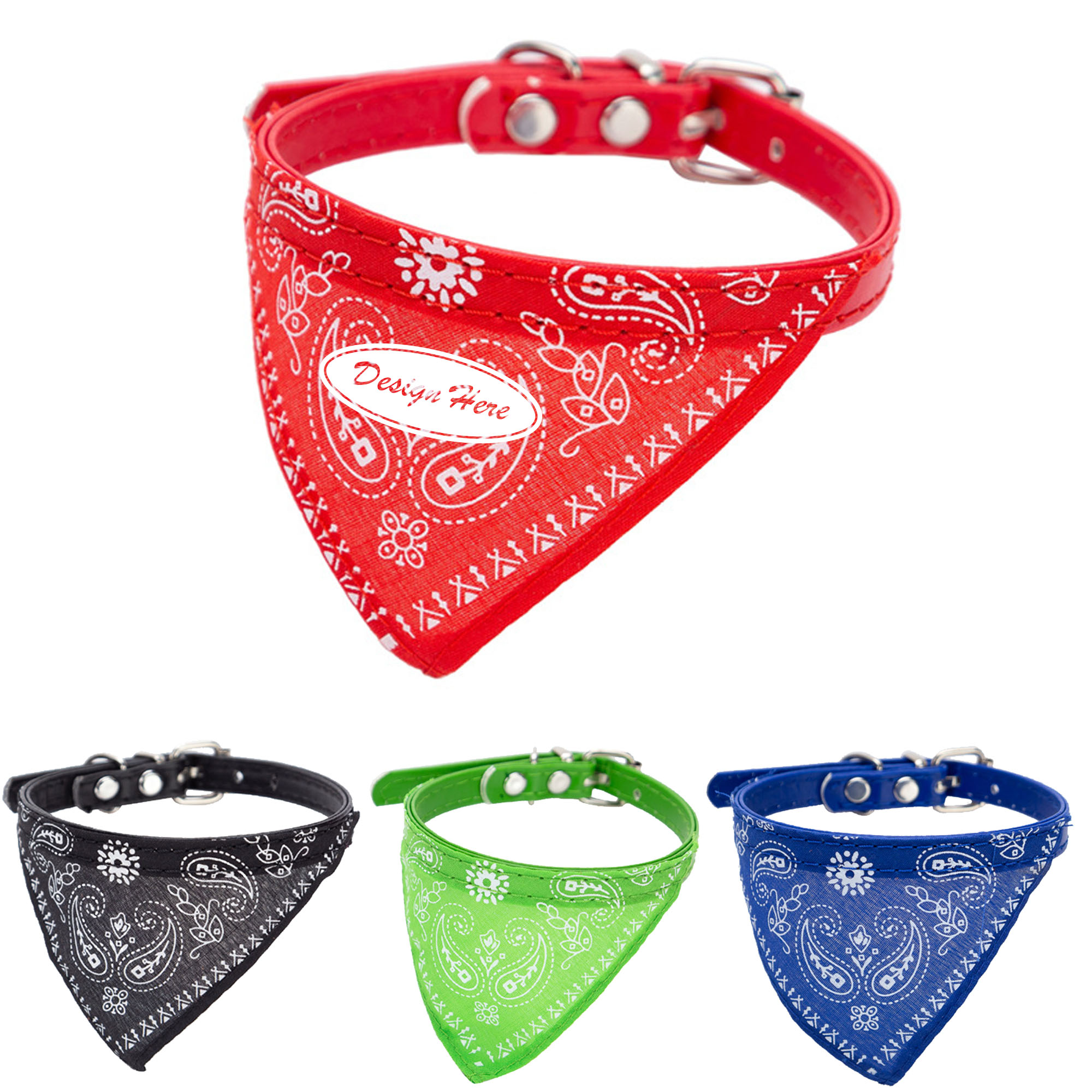 Pet triangle scarf with Bell 2