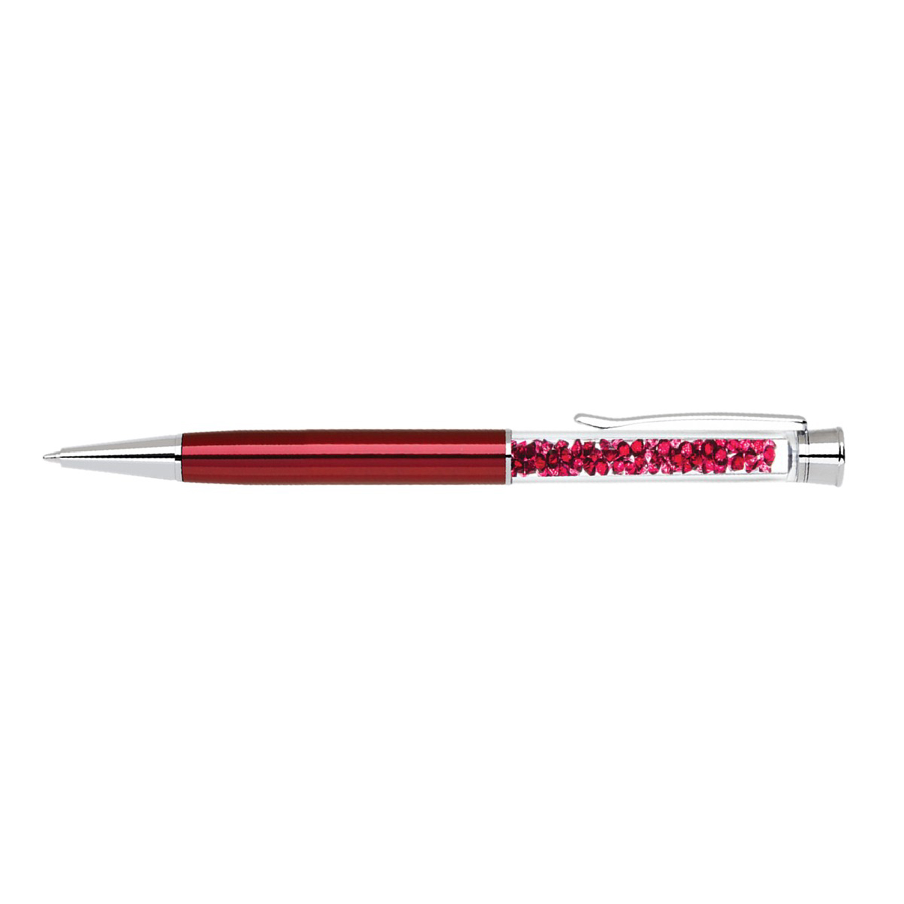 Elegant brass pen with matching crystals and barrel colors 8