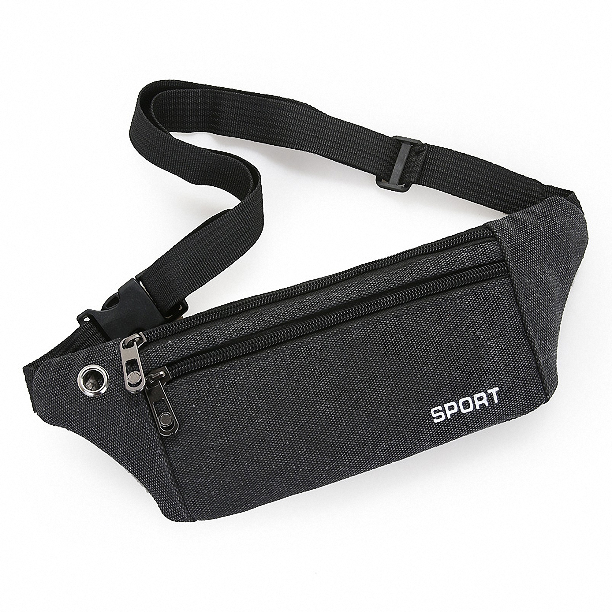 Canvas Waist Pack with 2 Zipper Pockets 2