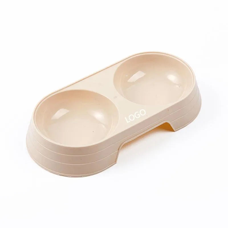 Plastic Double Pet Bowls For Feed And Drink Water 5