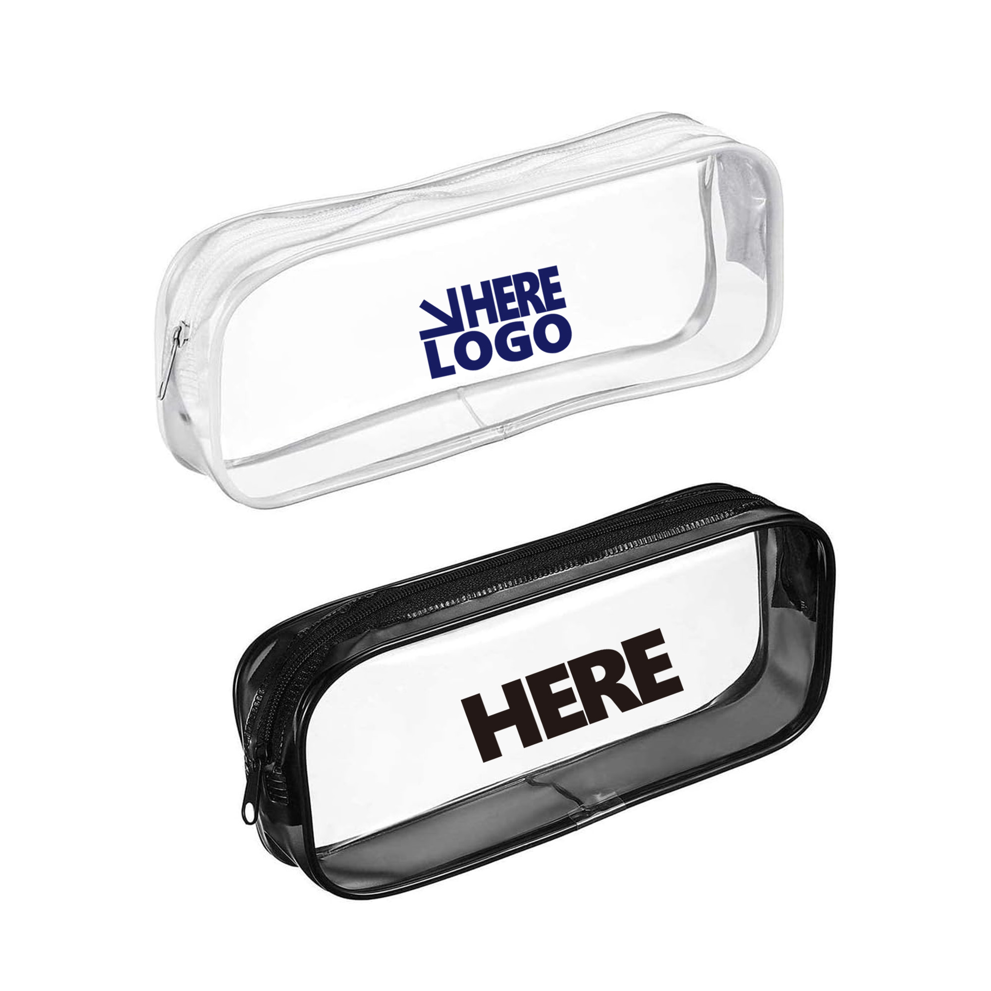 Clear PVC Zipper Pencil Bag & Storage 2