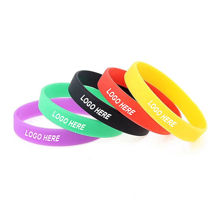 Silkscreen Silicone Bracelet/Wristband 2