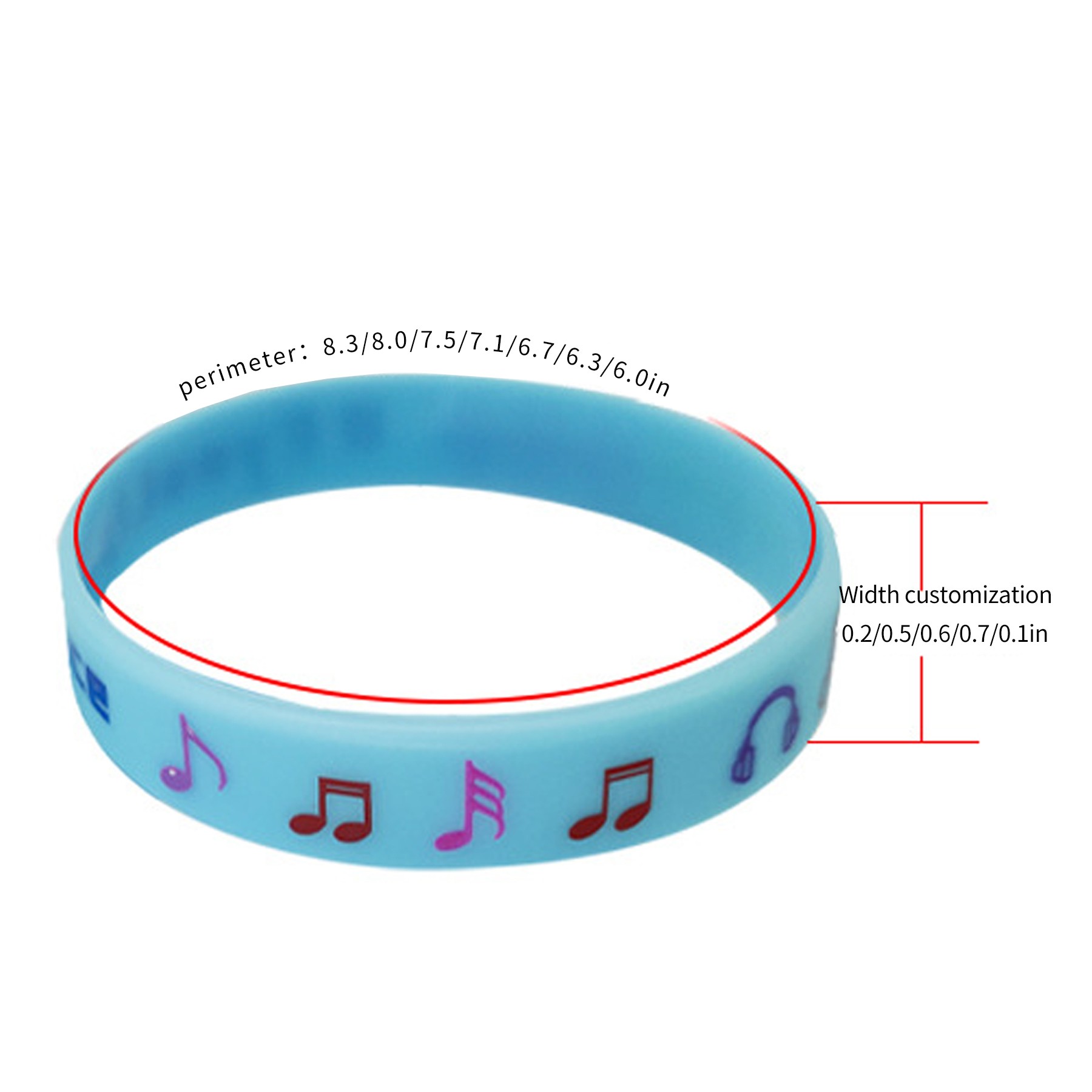 Silicone Wristbands Rubber Band Bracelets 2