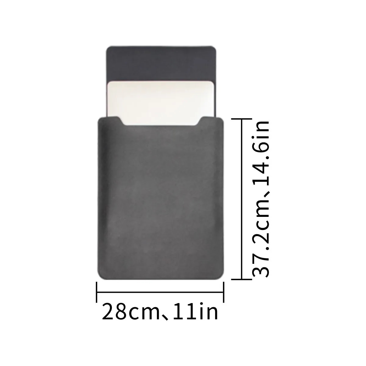 Slim PU Laptop Sleeve For 13 To 14 Inch 4