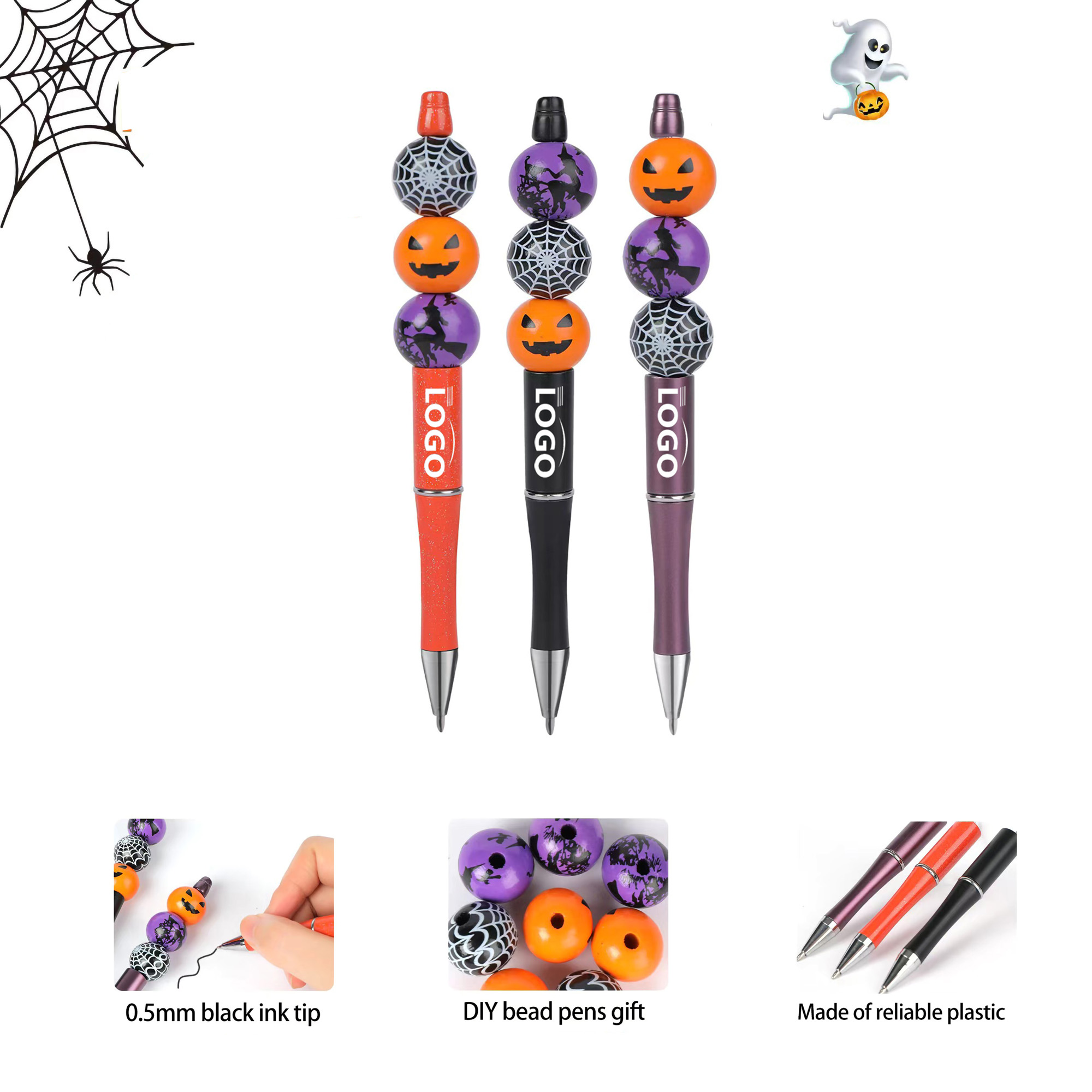 DIY Beadable Halloween Ballpoint Pen 2