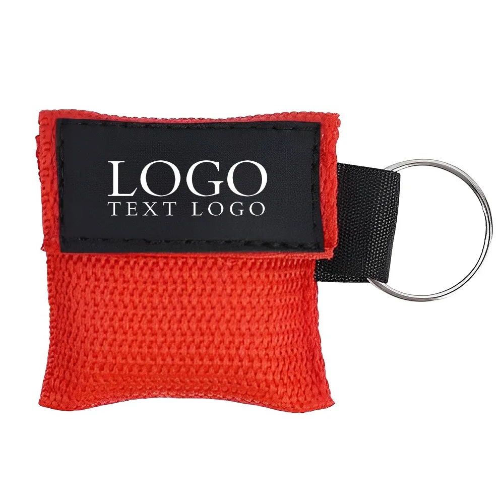 Custom CPR Face Shield Mask Keyring 3