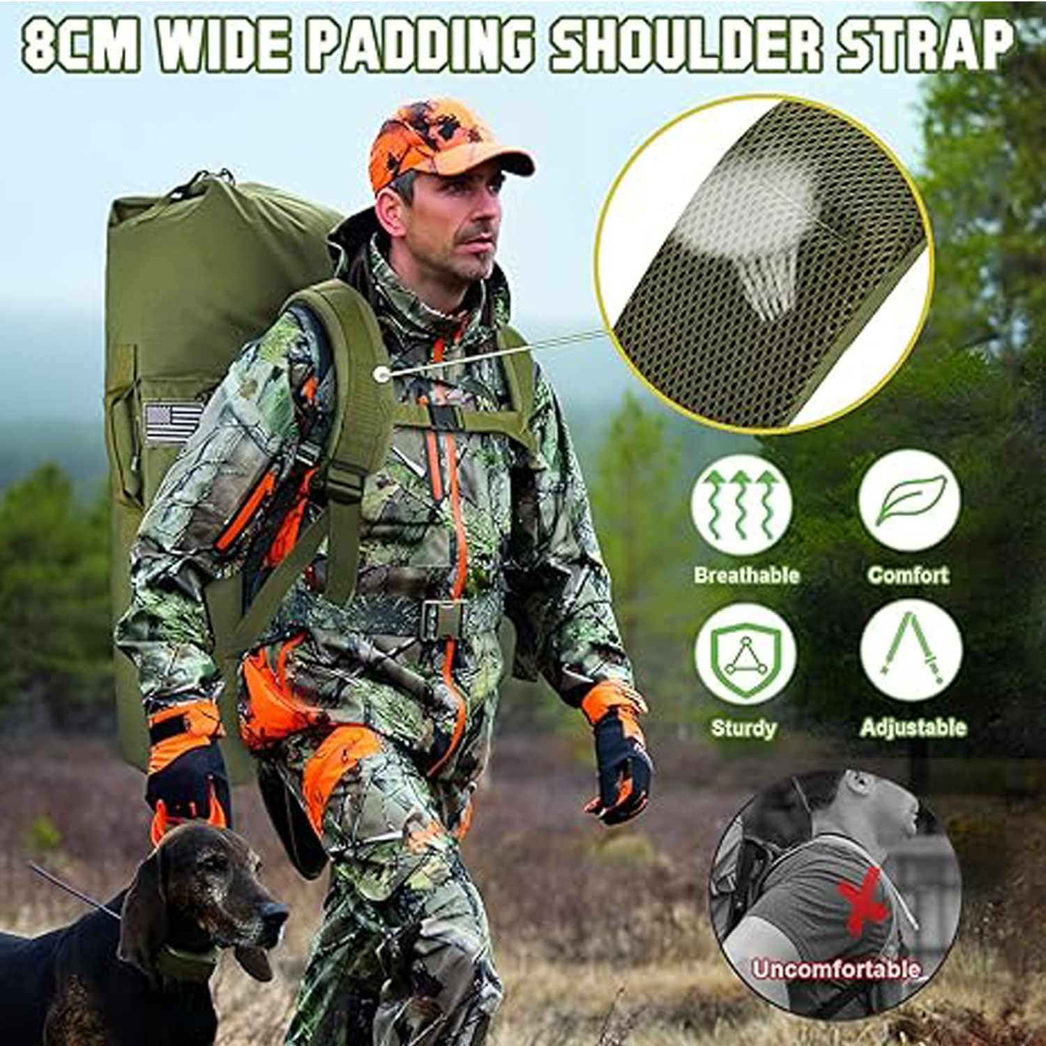 Custom Oxford Camping Backpack - Large Hiking Travel bag 2