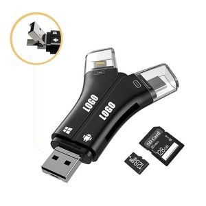 4 In 1 SD Card Reader For Iphone And Android 3
