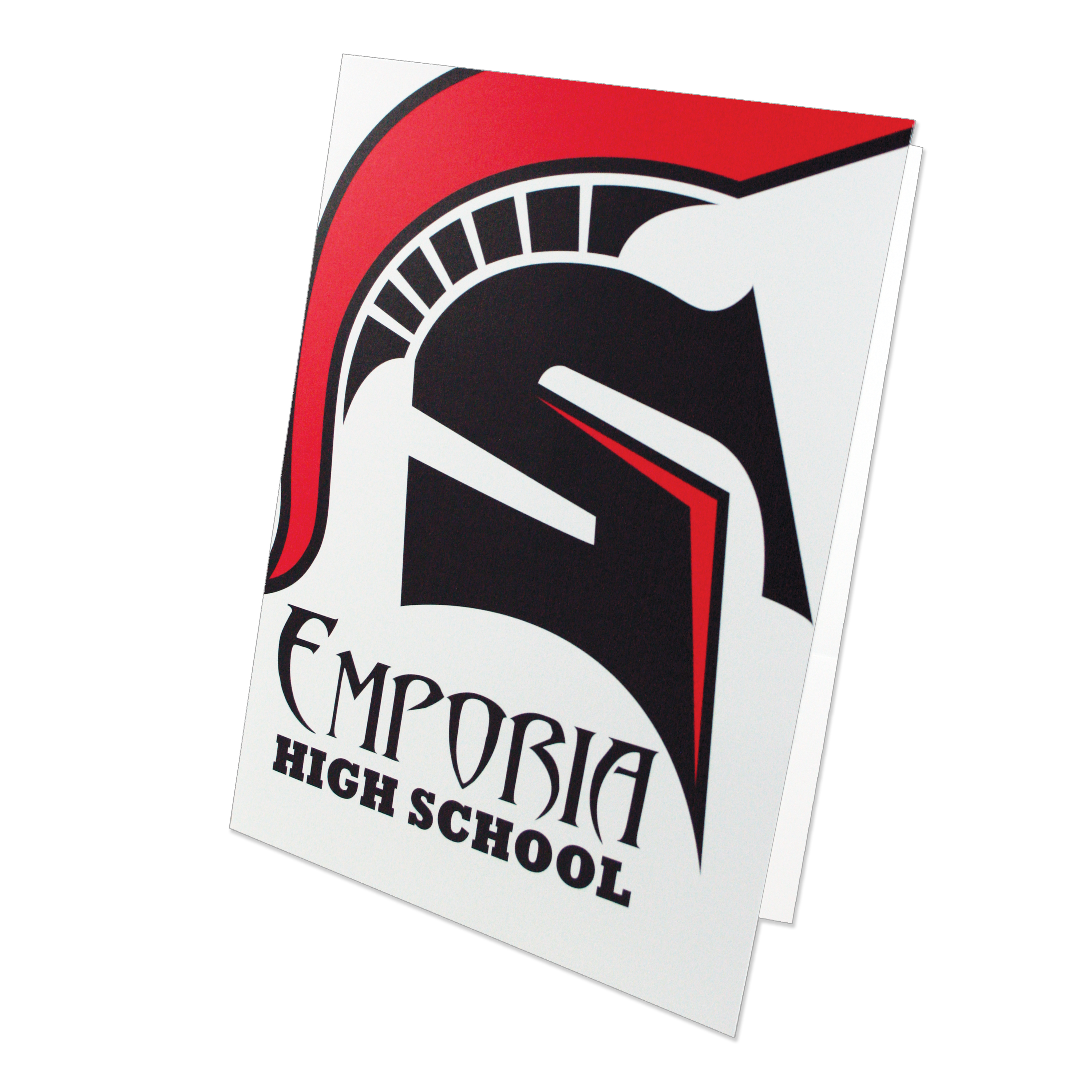 Quick Ship Pocket Folder Printed Two PMS Colors 41