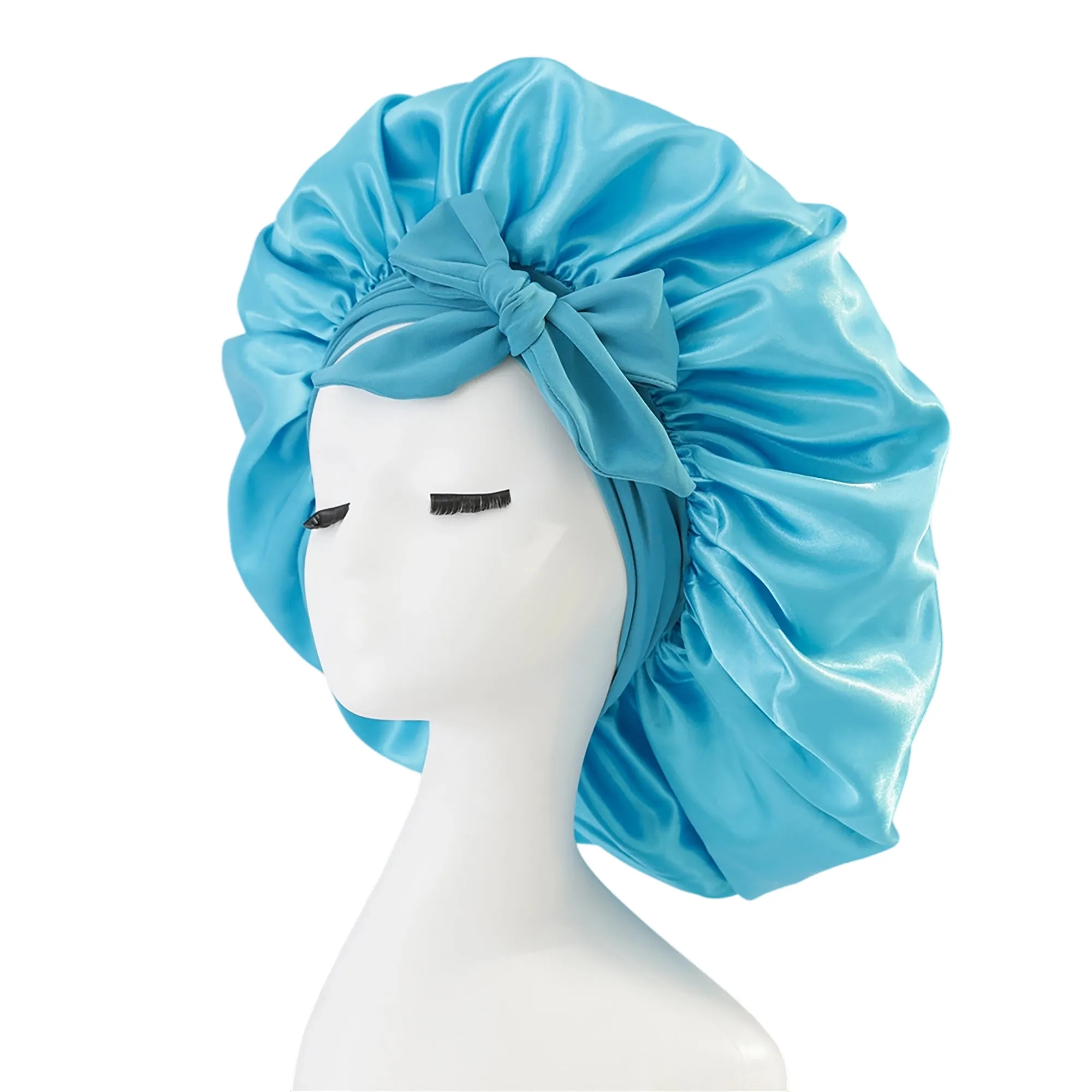 MOQ 50 Satin Hair Protection Sleep Cap 18