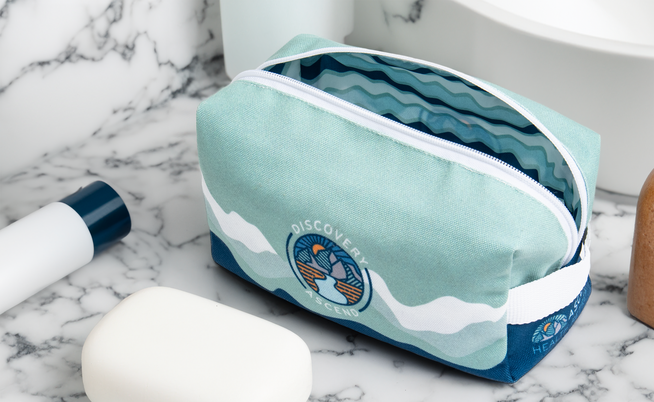 Recycled Canvas Dopp Kit 4