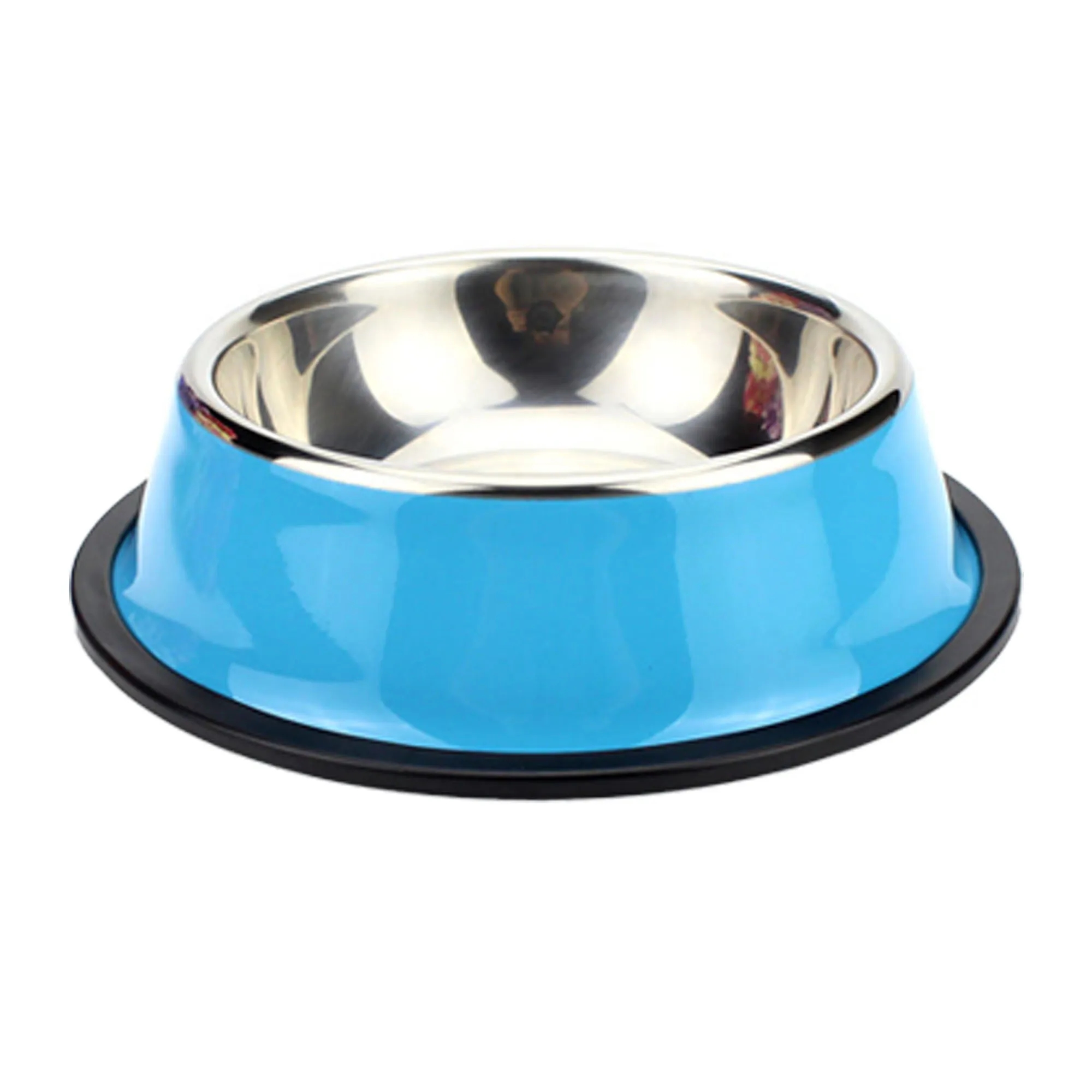 Basic Colorful Steel Pet Treat Bowl Food Tray 5