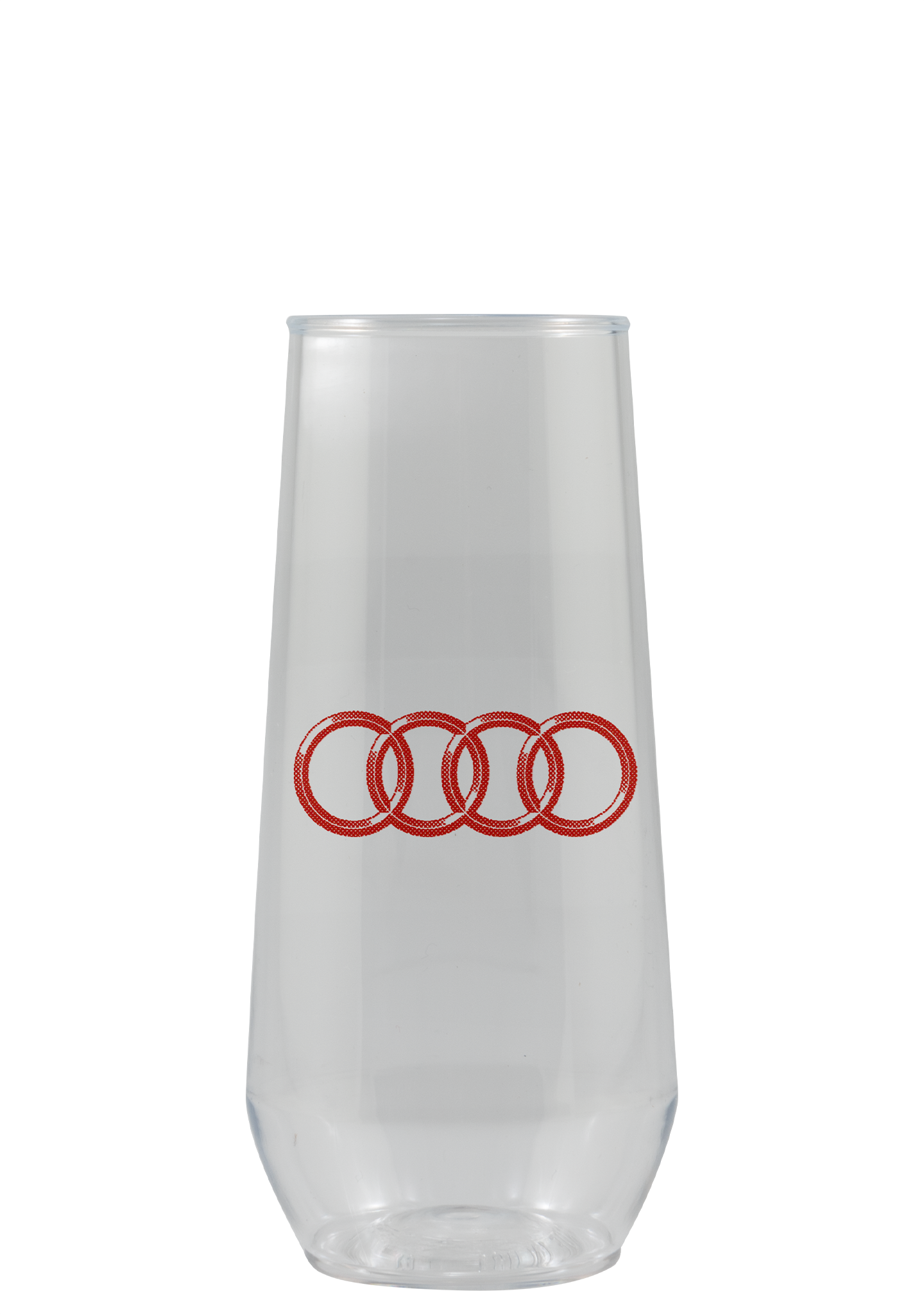 10 oz Reserv Plastic Stemless Flute Clear Tradition Print 1