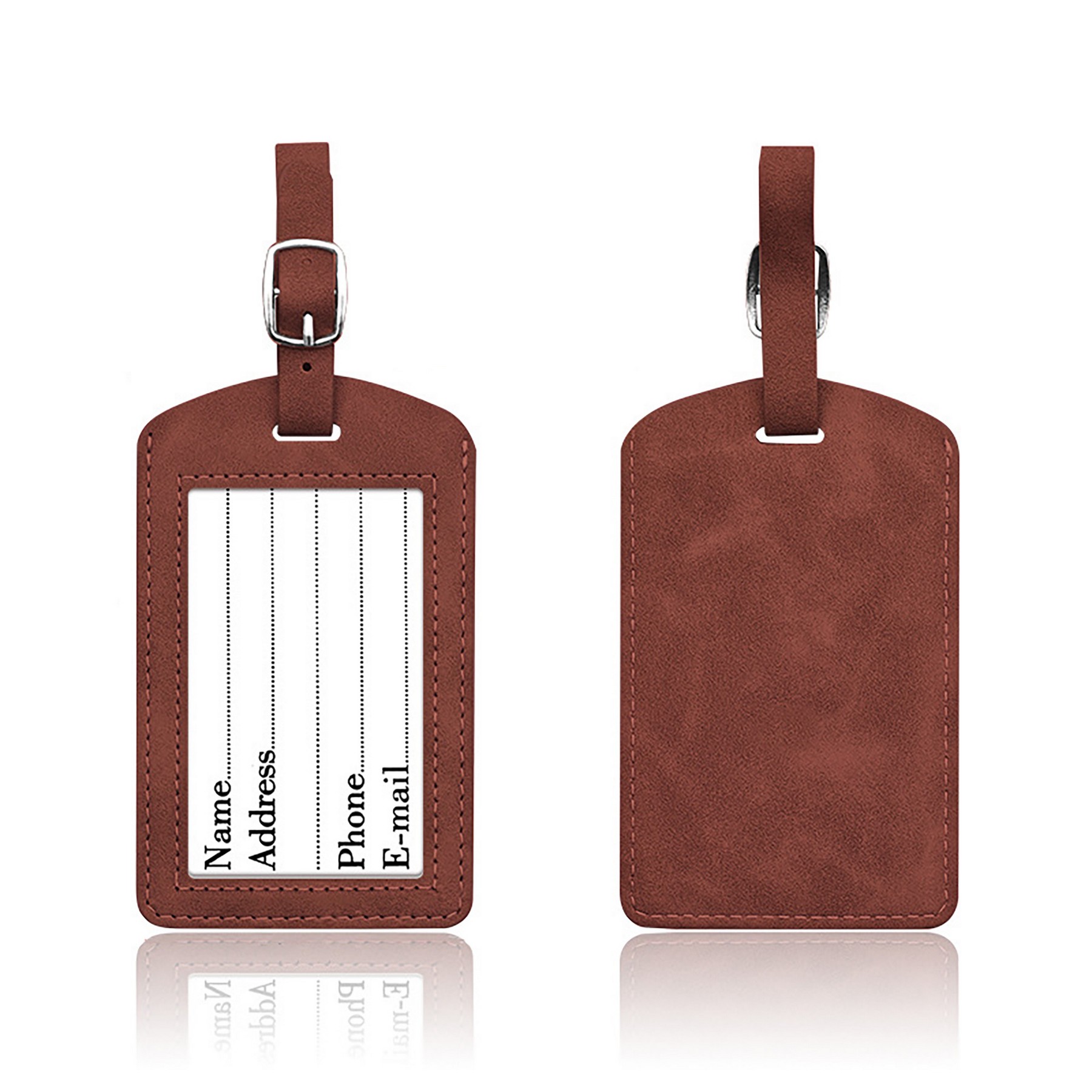 High-end Skin-friendly PU Luggage Tag 5