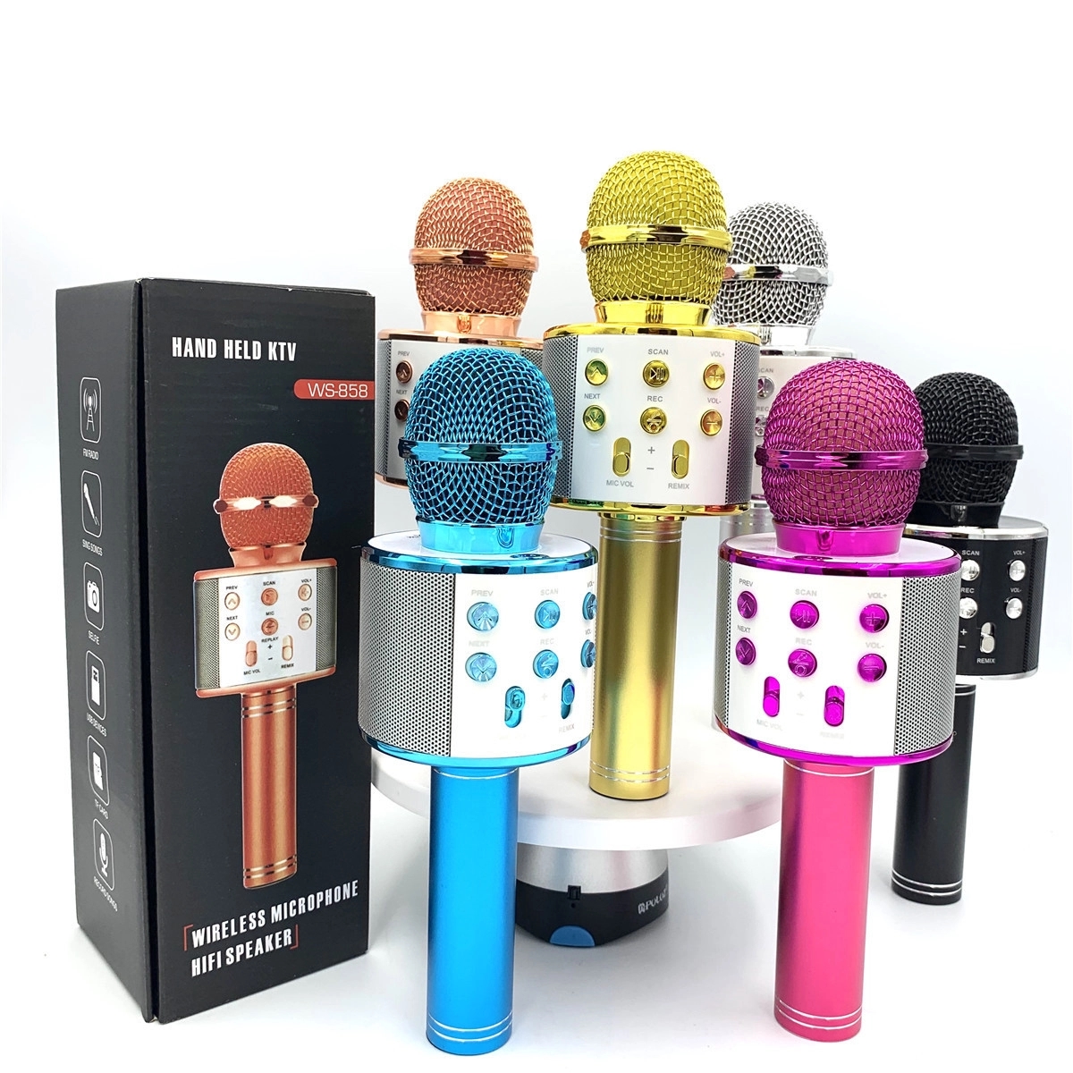 Wireless Bluetooth Karaoke Microphone 4